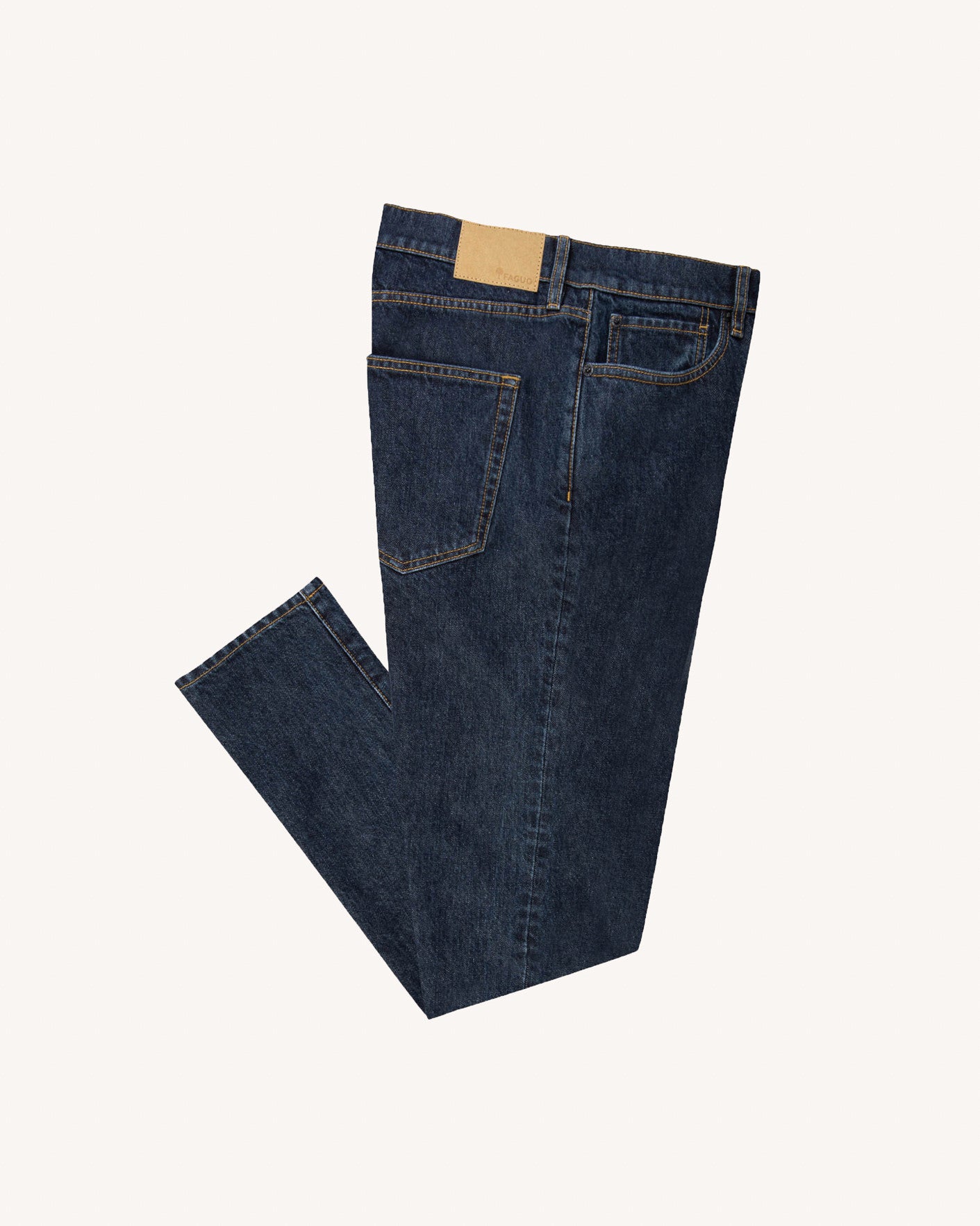 faguo-denim-tapered-jean-tapered-denim-brut-coton-recycl-homme image 2