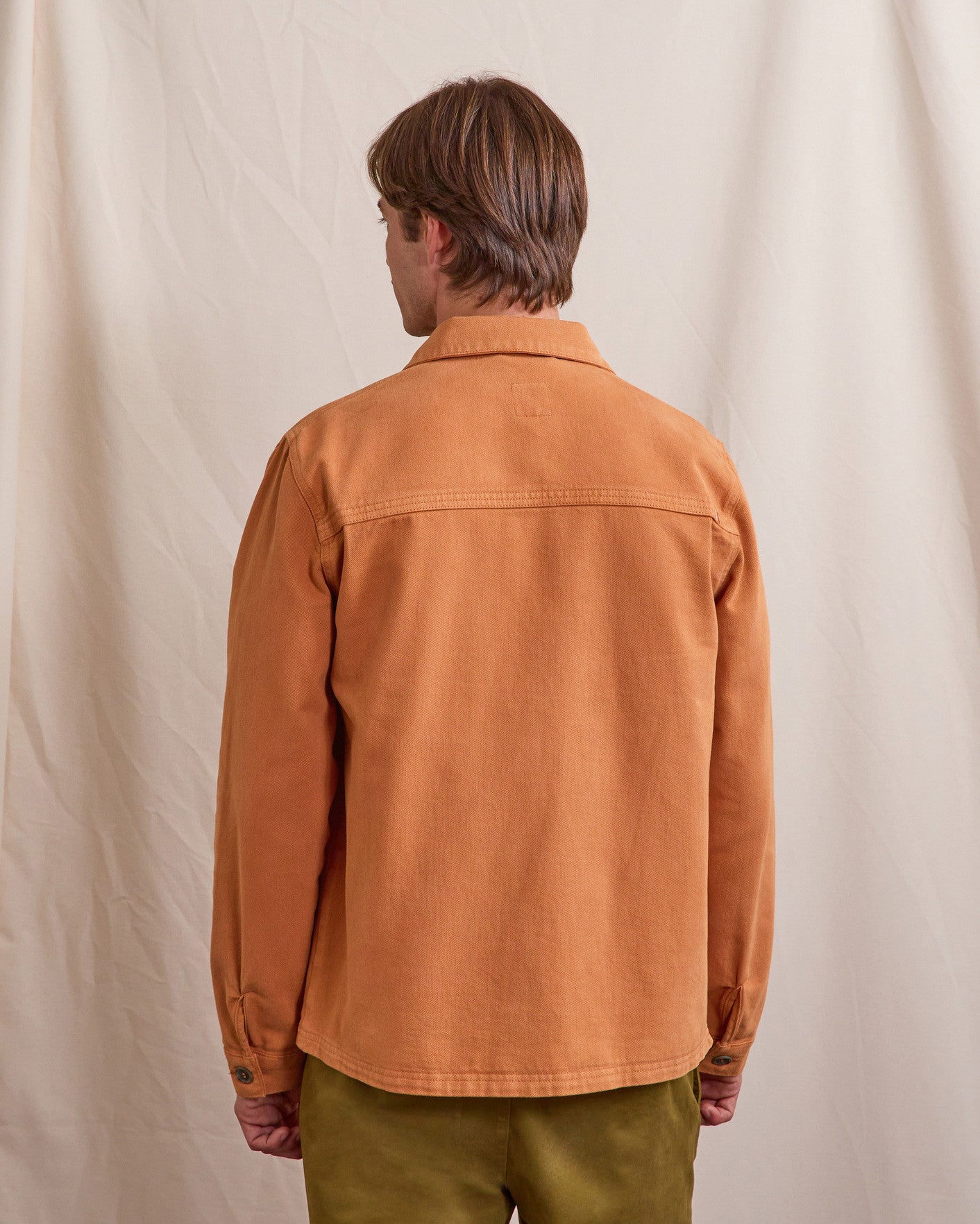 faguo-lorge-veste-en-coton-brique-clair-homme image 7