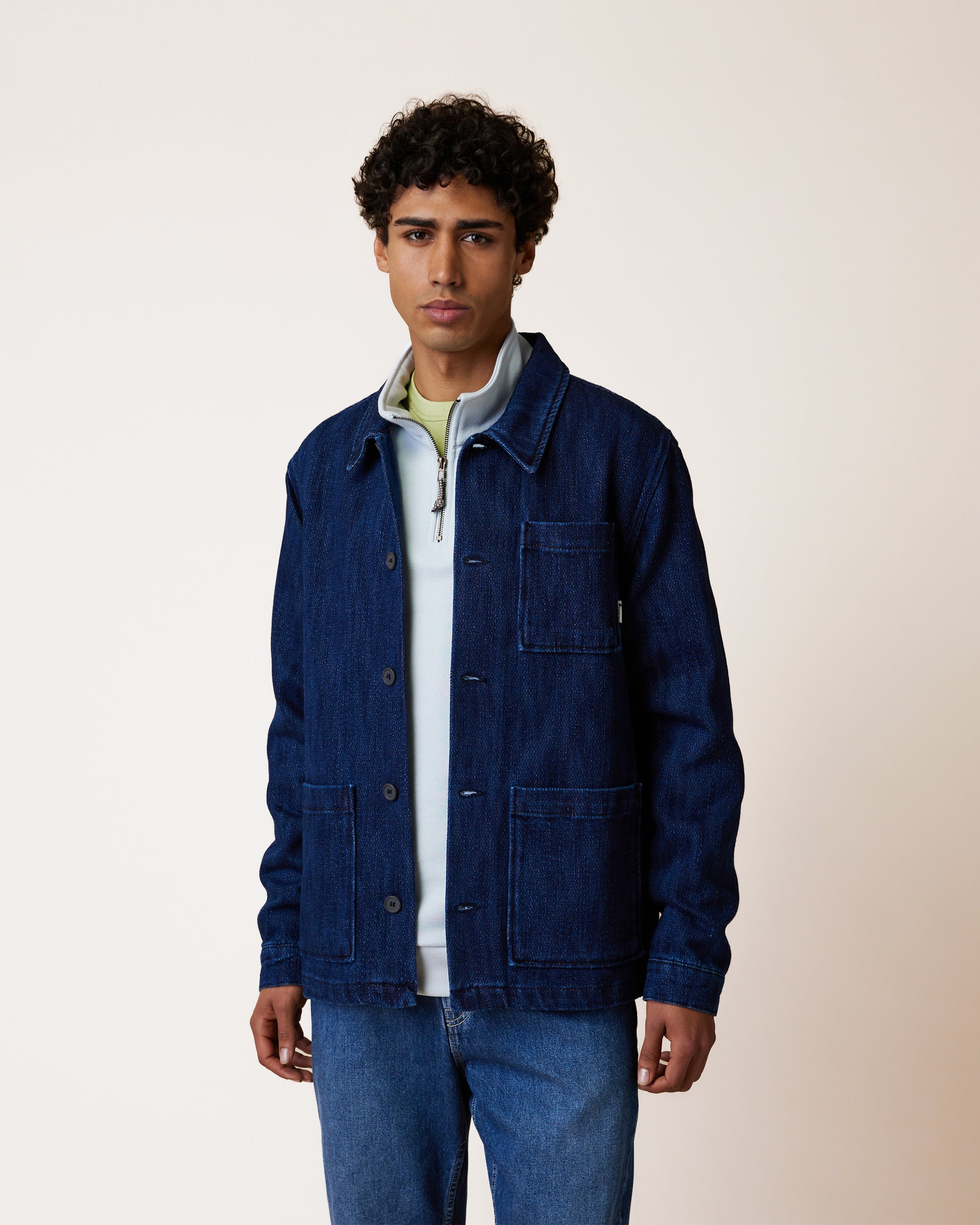 faguo-lorge-veste-en-coton-denim-brut-homme image 1