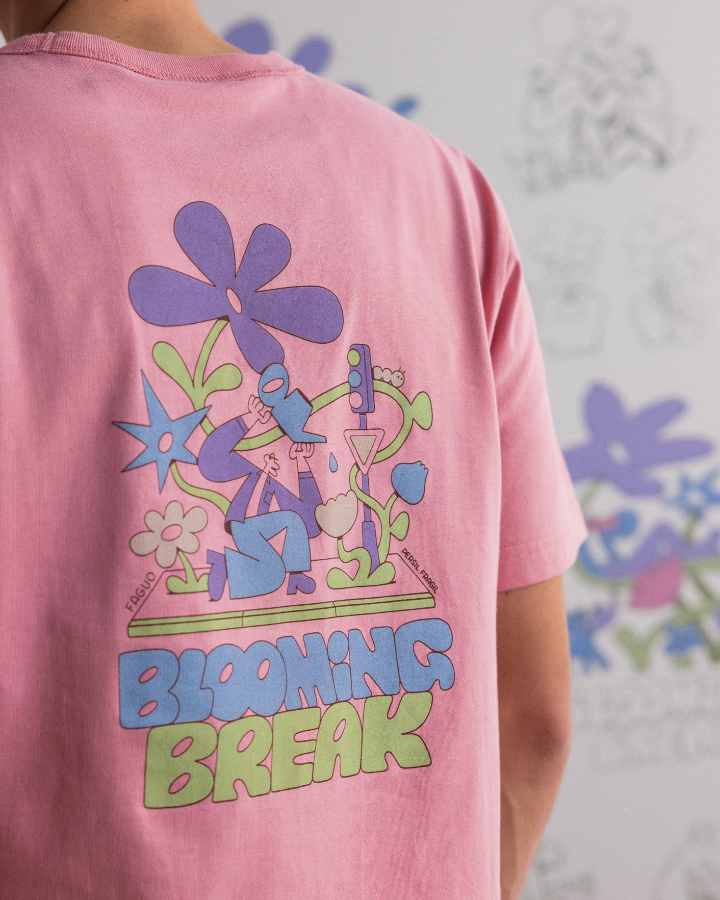 faguo-lugny-t-shirt-imprim-blooming-rose-homme image 6