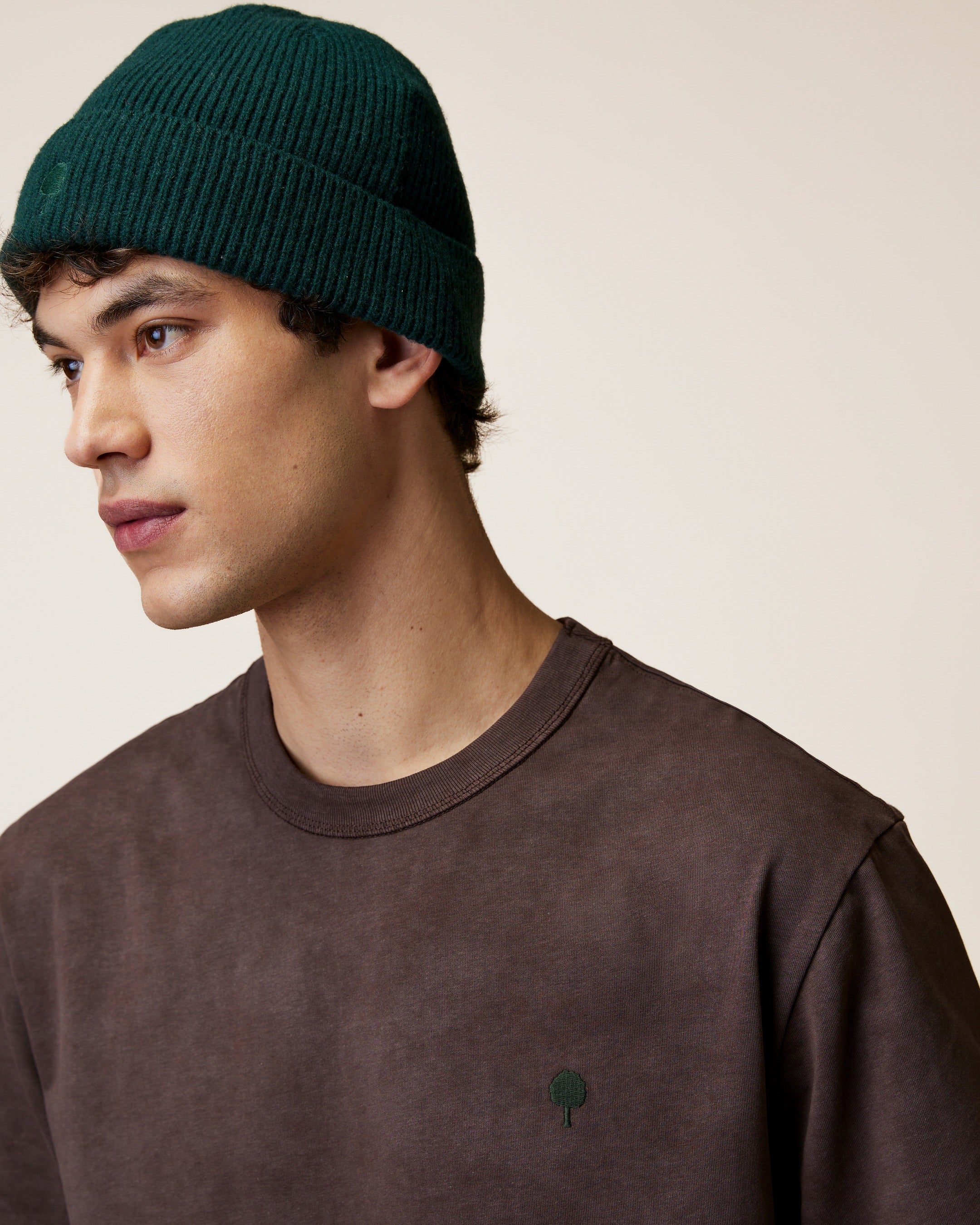 faguo-lugny-t-shirt-large-marron-et-taupe-homme image 7