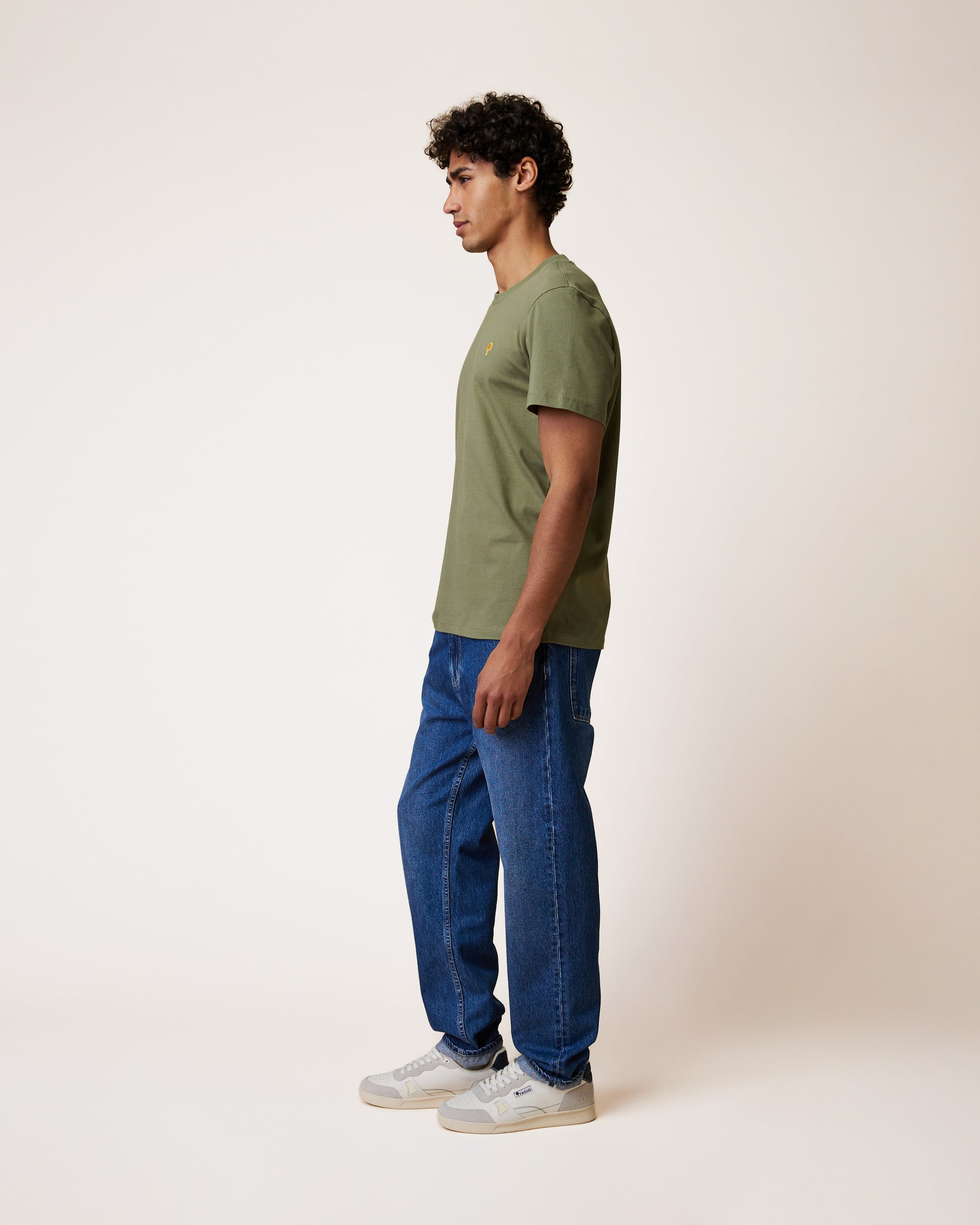 faguo-arcy-t-shirt-kaki-coton image 4