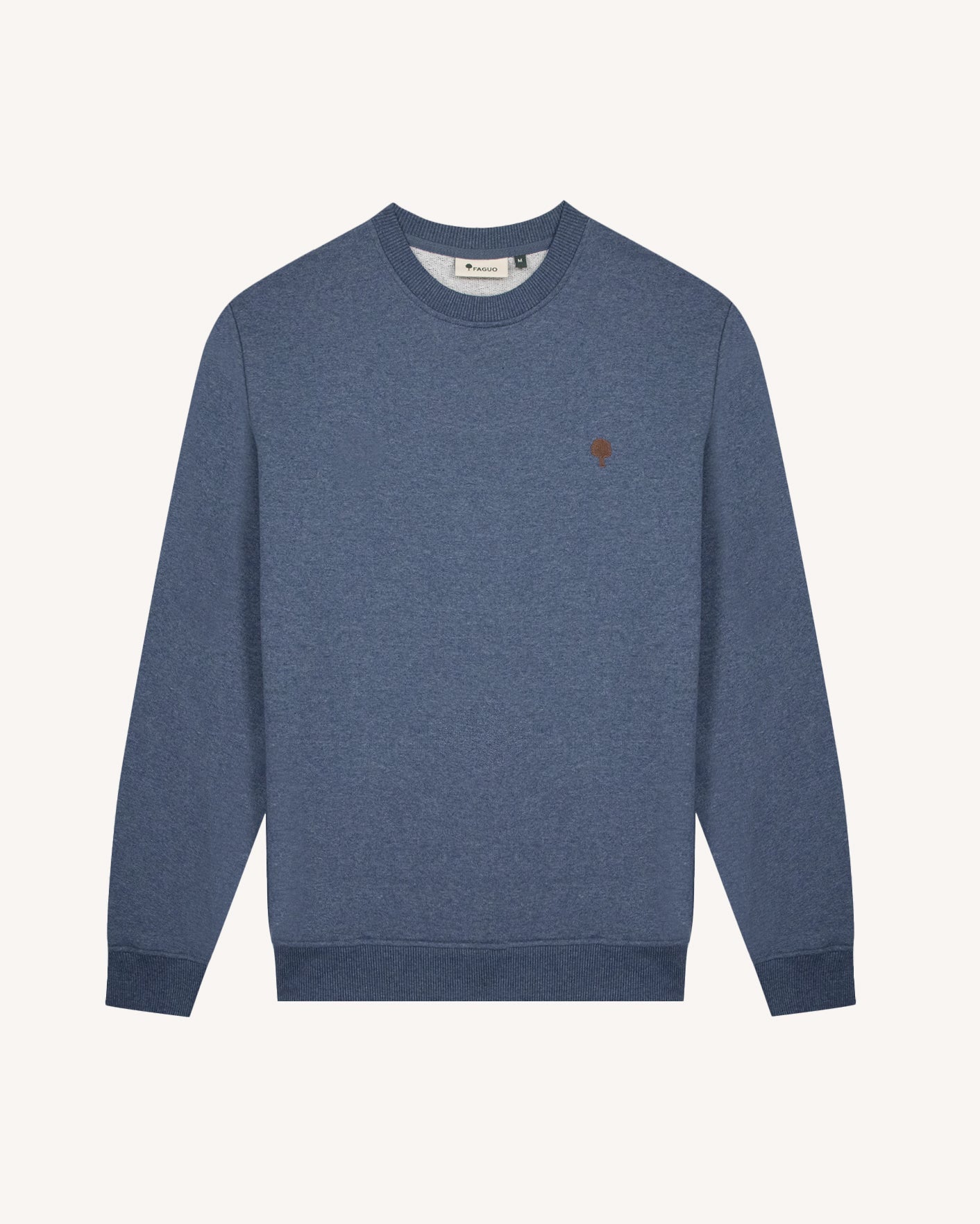 faguo-bussy-sweat-col-rond-bleu-chin-coton-recycl image 2