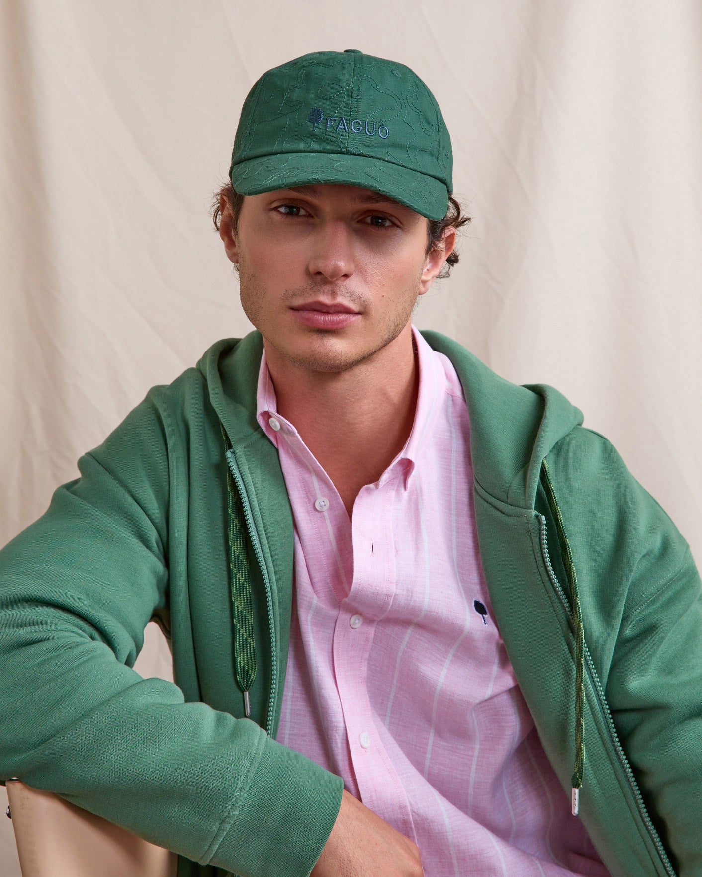 faguo-cap-casquette-vert-sapin-brod-e-homme image 3