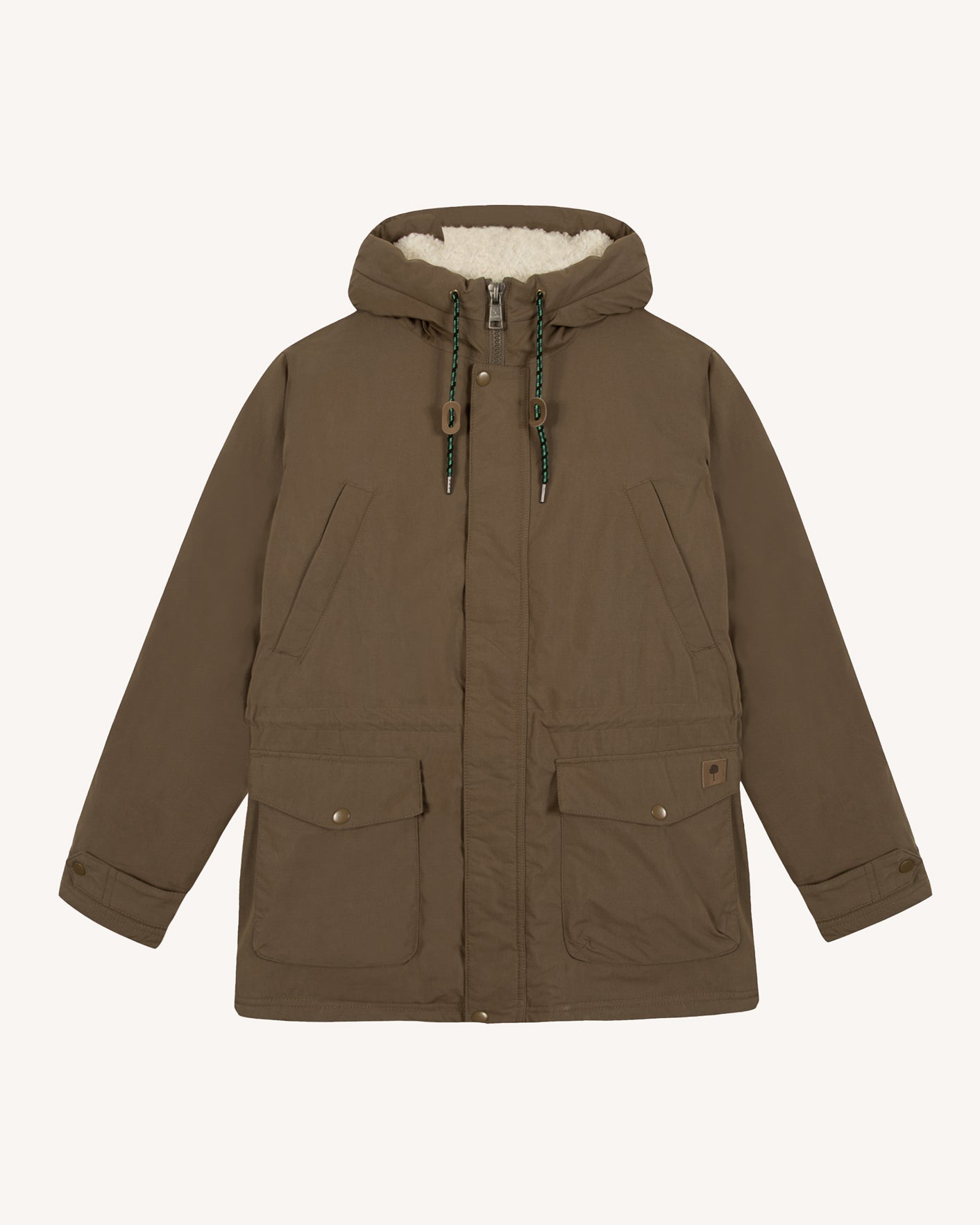 faguo-vernon-parka-imperm-able-longue-marron image 2