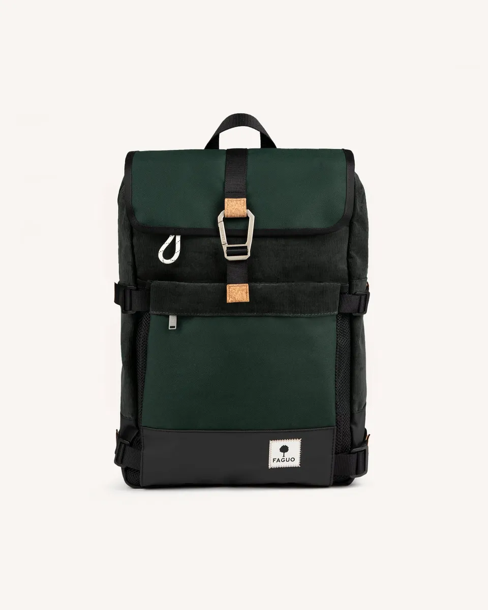 faguo-commuter-2-0-sac-dos-vert-fonc-15-pouces image 1