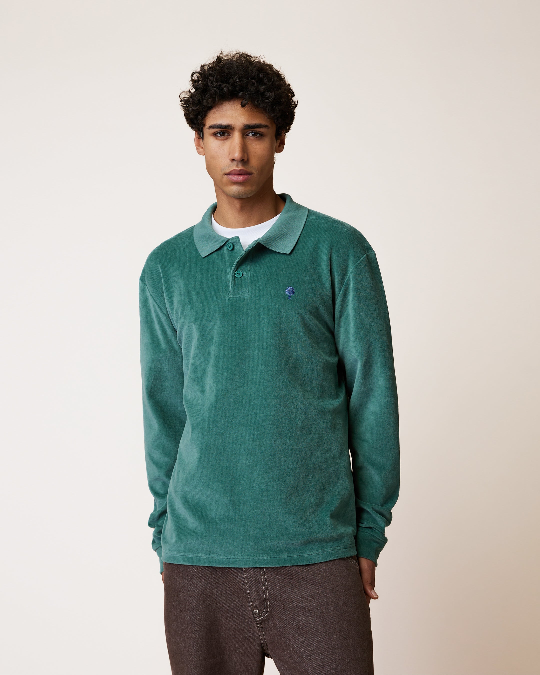 faguo-devois-polo-manches-longues-vert-coton-bio image 5