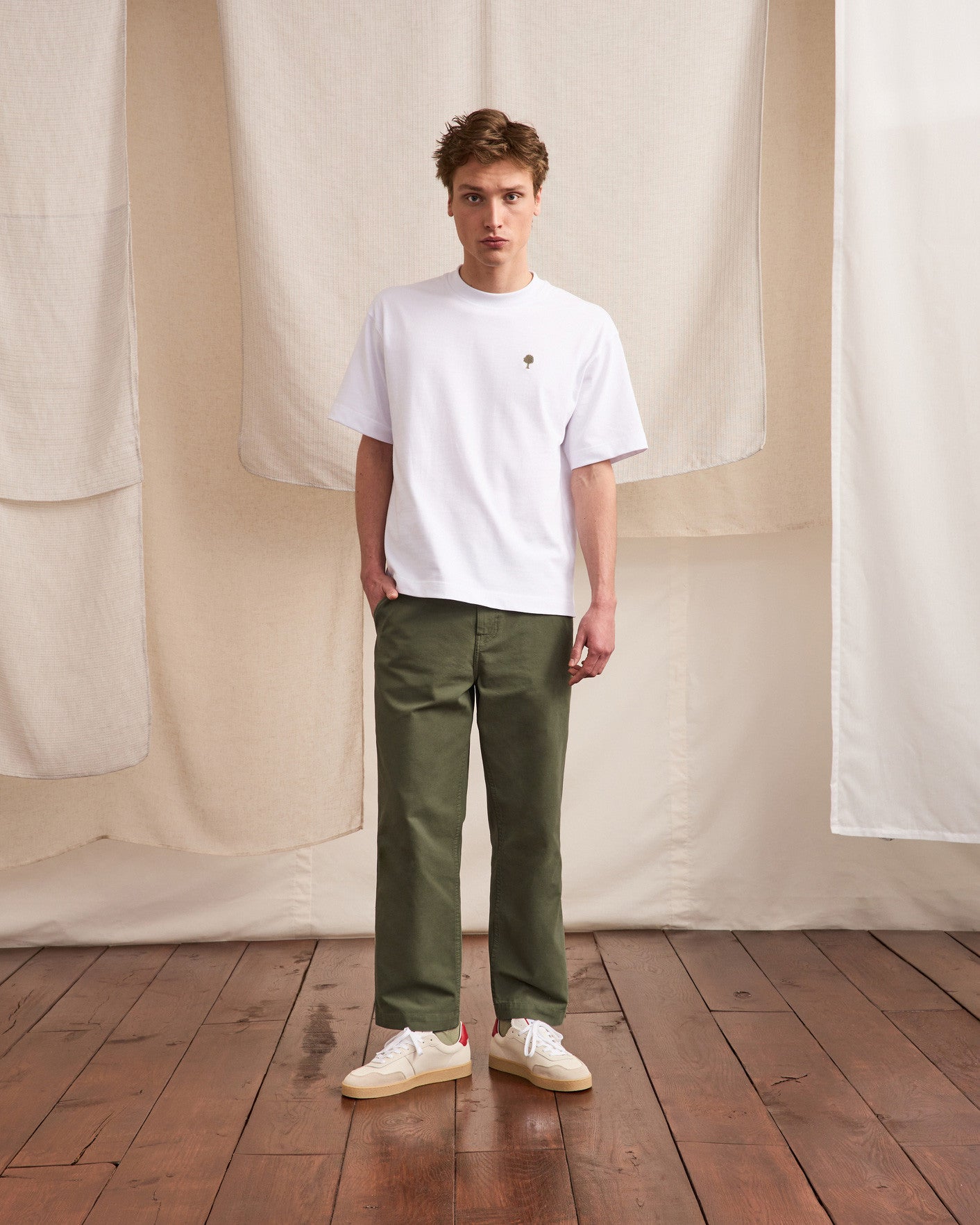 faguo-hagenau-chino-vert-kaki-canvas-droit image 3