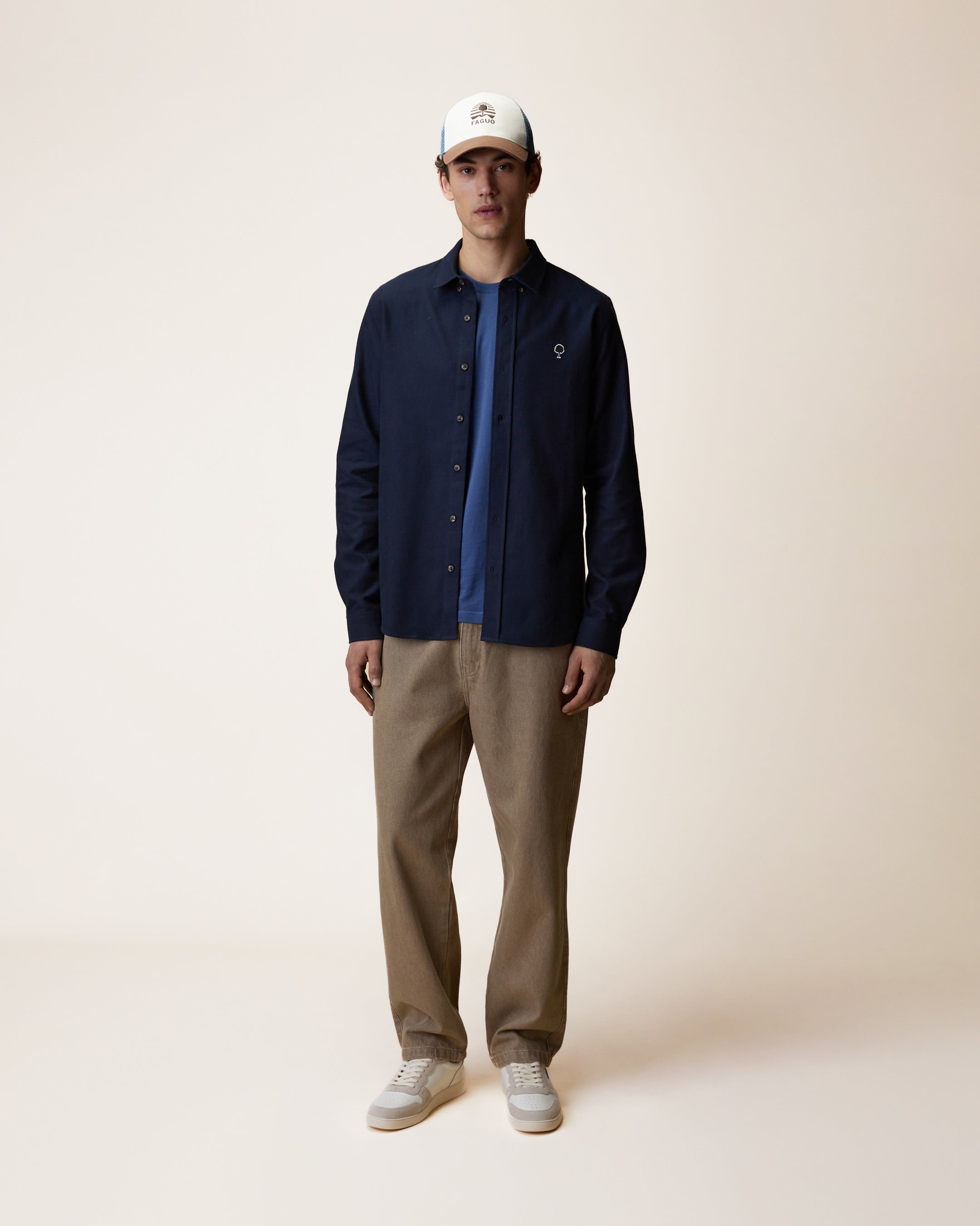 faguo-ivoy-chemise-homme-bleu-marine image 6