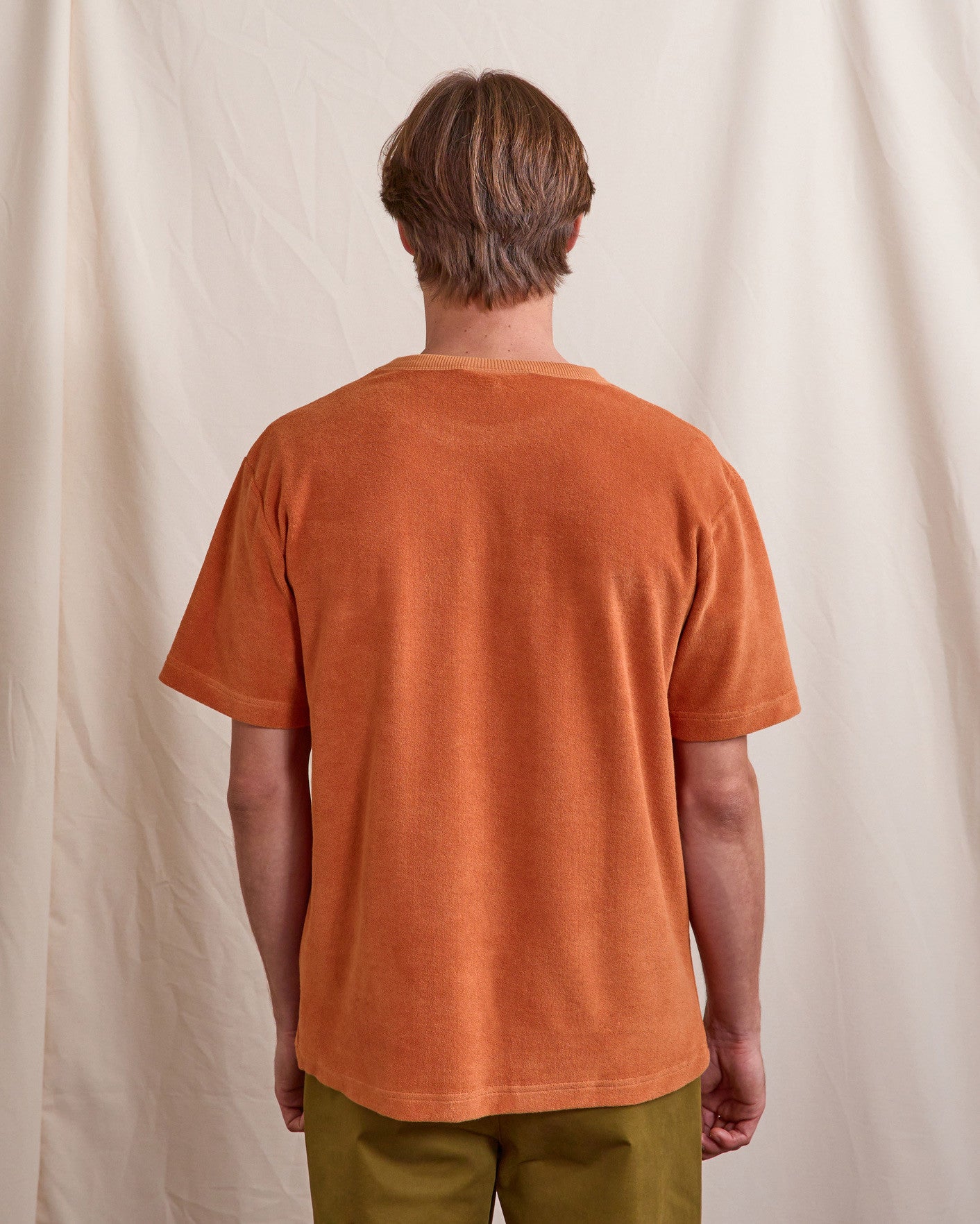 faguo-lugny-t-shirt-velours-brique-clair-oversize image 5