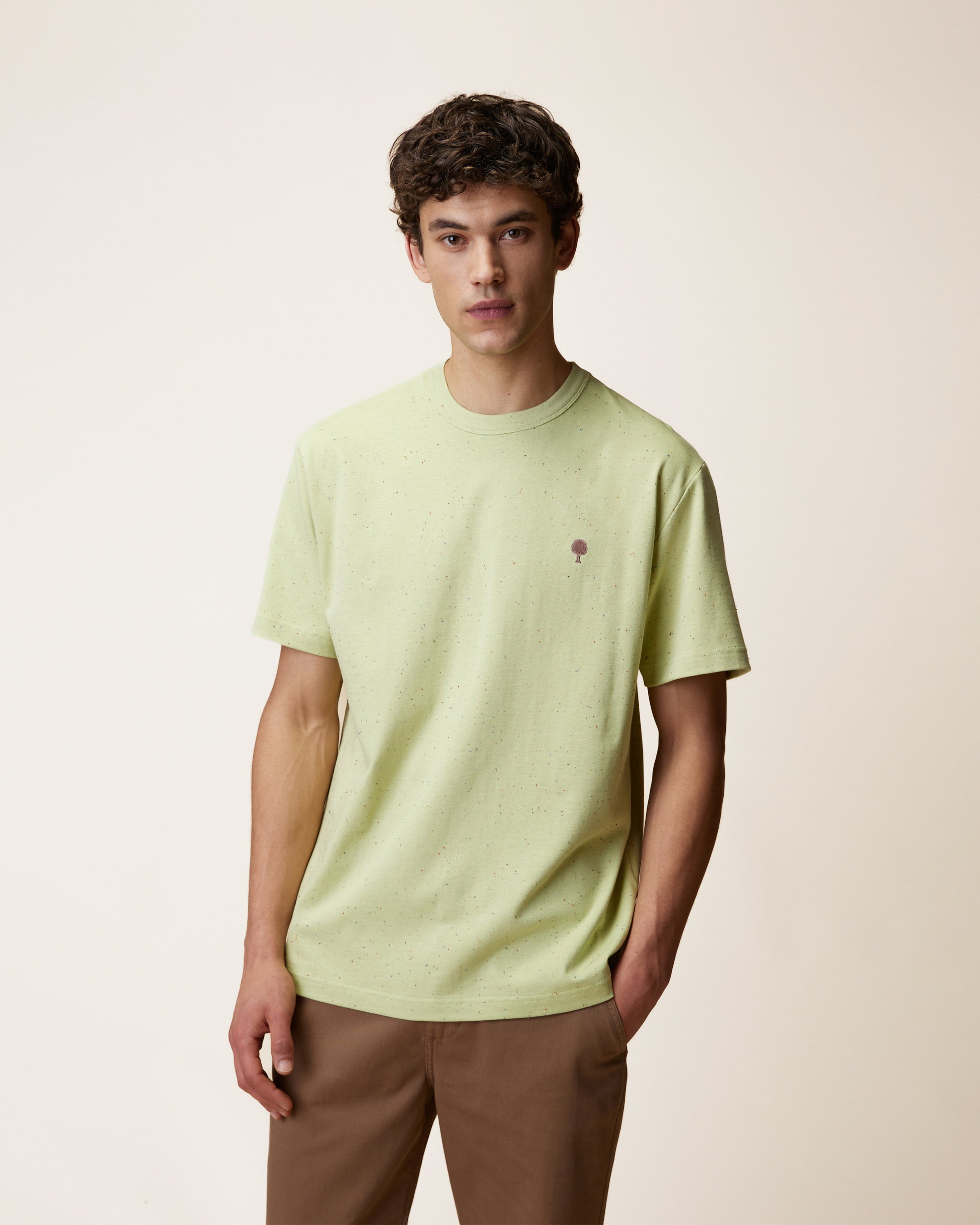 faguo-lugny-t-shirt-large-vert-anis-coton-recycl-jersey-lourd image 1