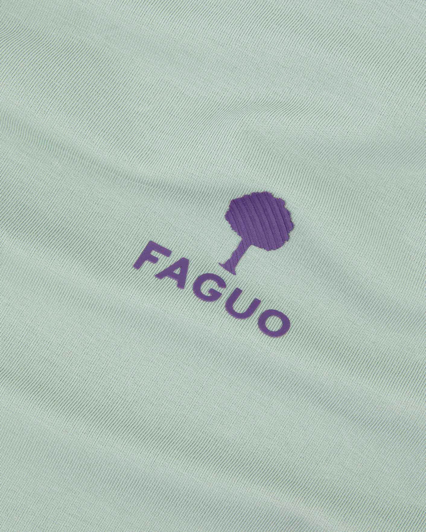 faguo-t-shirt-oversize-homme-lugny-vert-clair-logo-relief-fm-s26ts0112-gre01 image 4