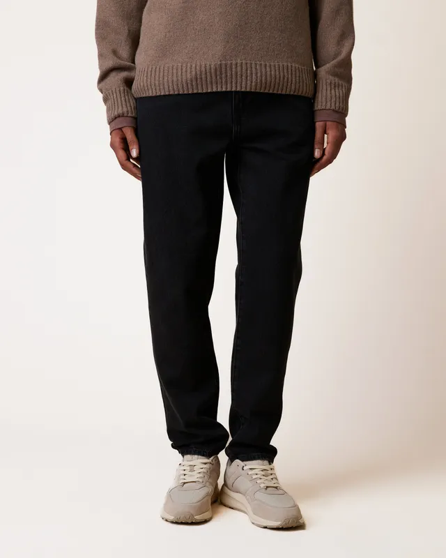 faguo-denim-tapered-jean-tapered-noir-coton-recycl image 1