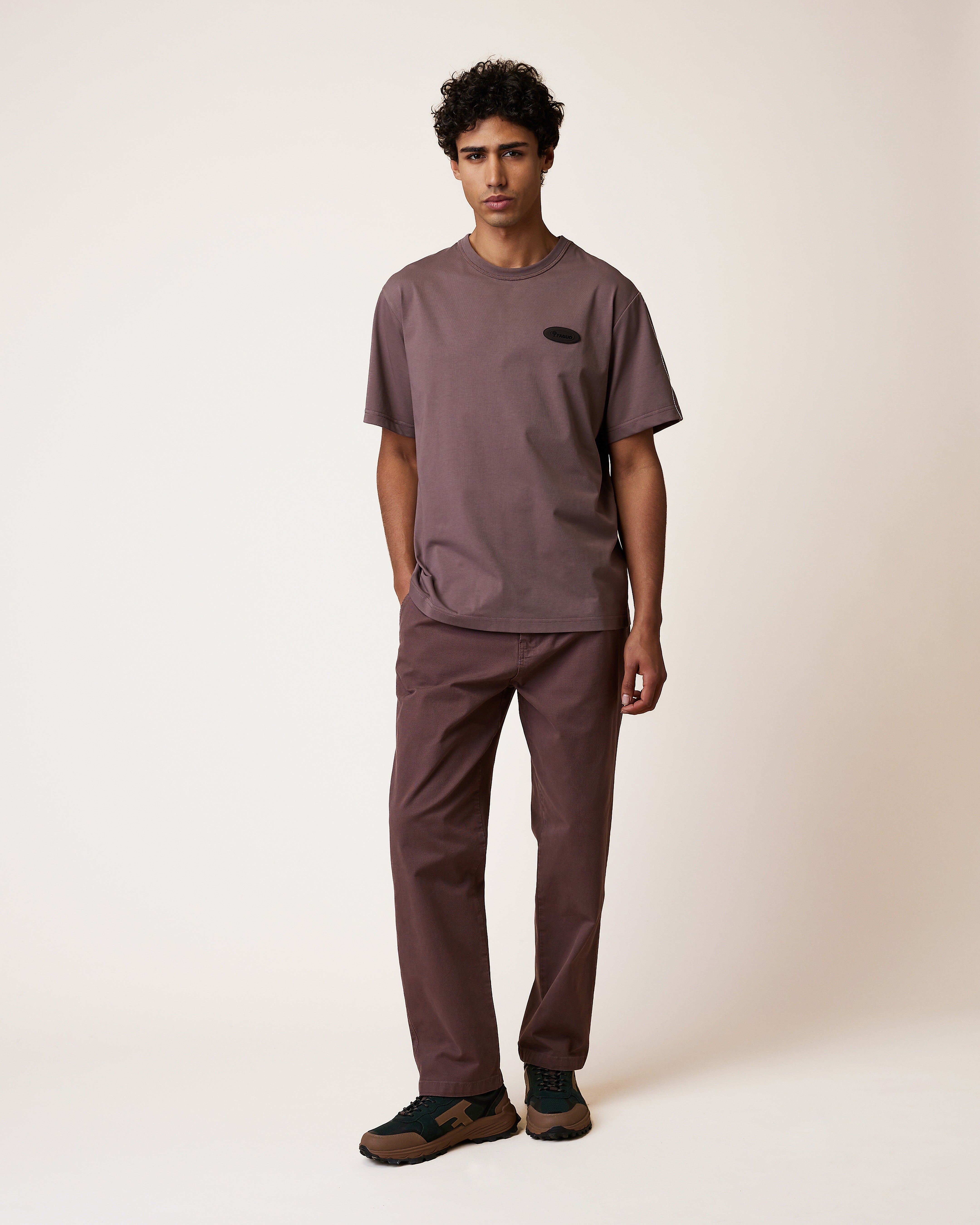faguo-lugny-t-shirt-large-violet-gris-coton-recycl image 3