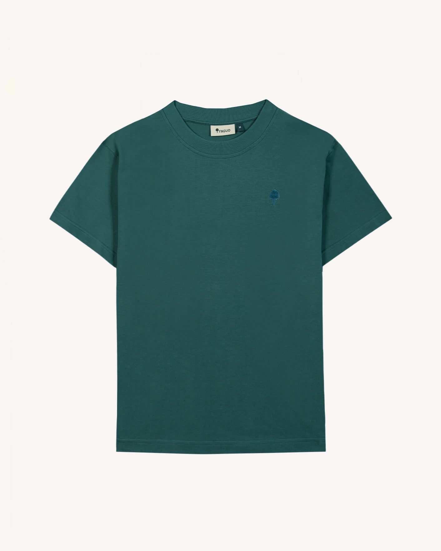 faguo-yellowstone-t-shirt-oversize-vert-gris-homme-coton-recycl image 2
