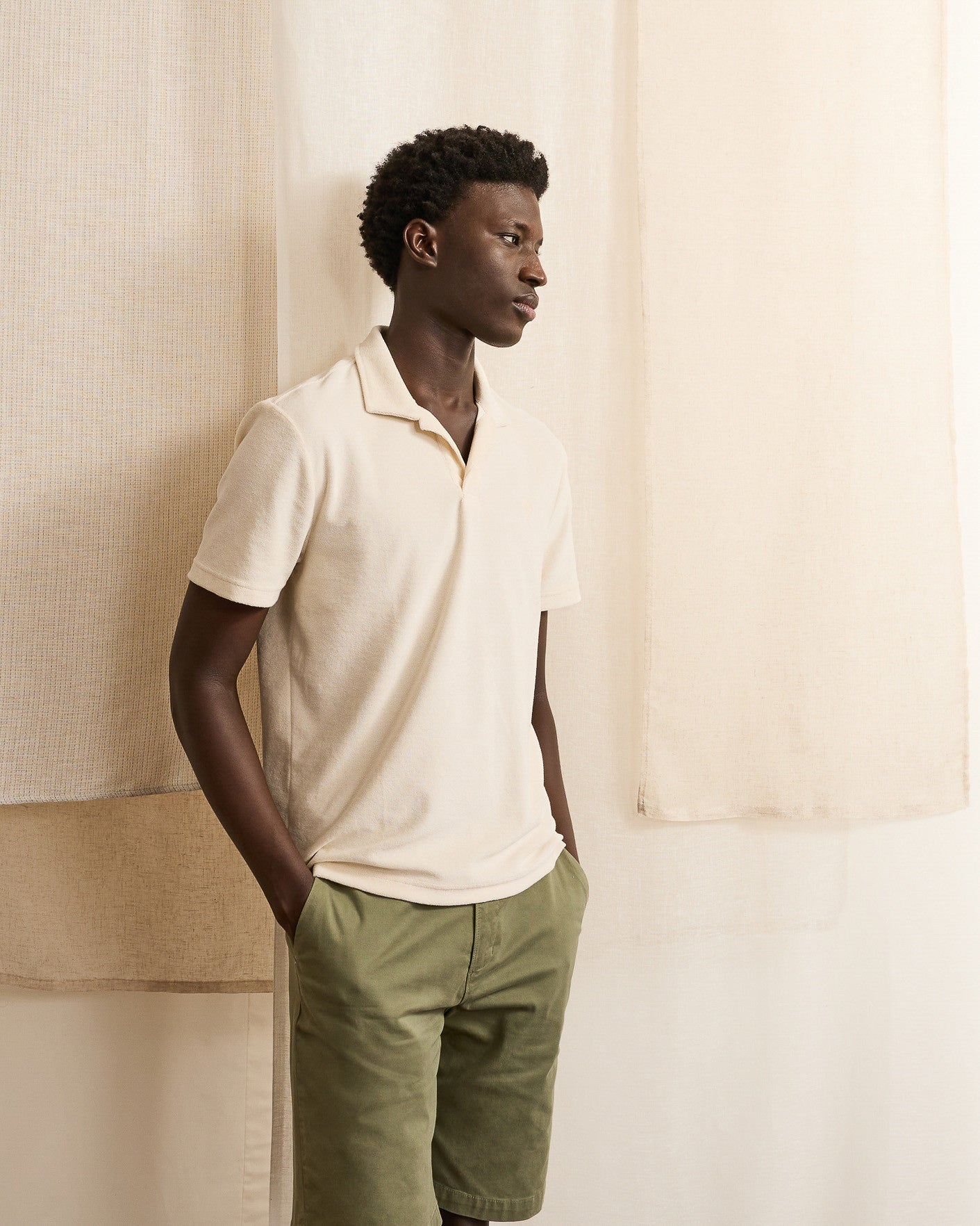 faguo-zonza-polo-cru-en-ponge-sans-boutons image 3