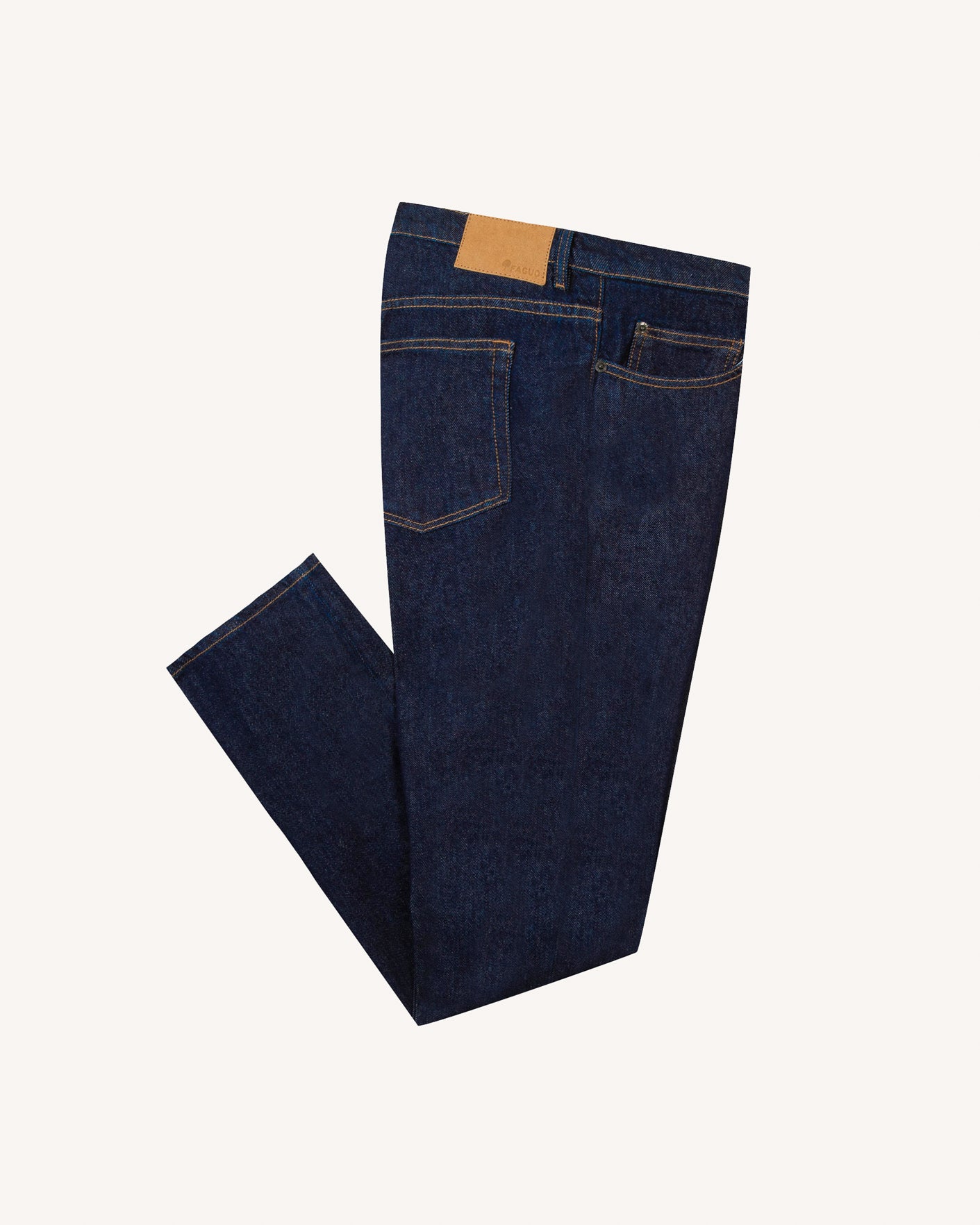 faguo-jean-straight-bleu-coton-recycl image 2