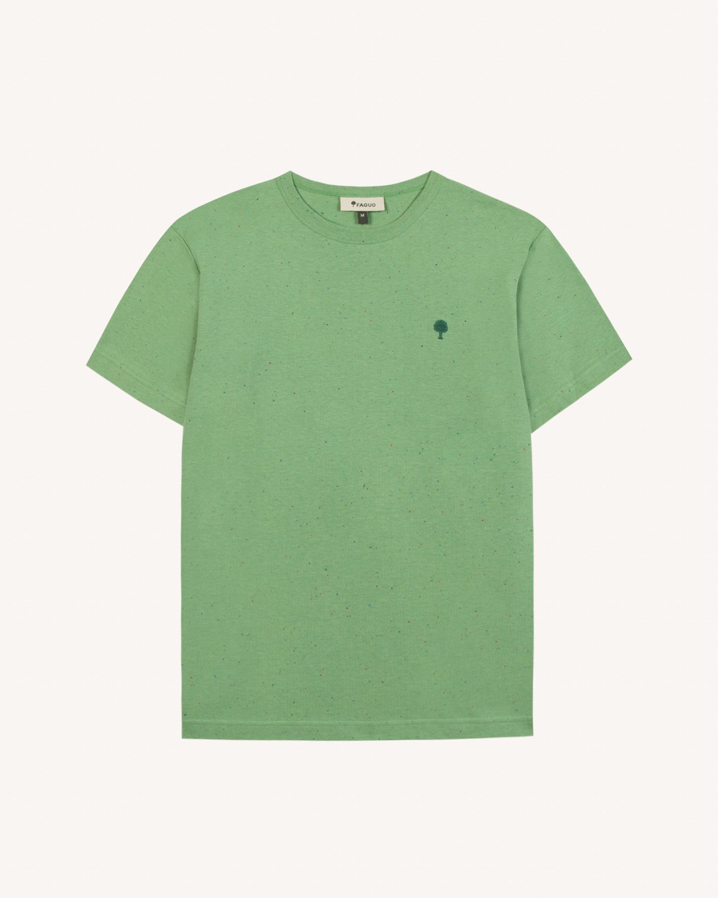 faguo-lugny-t-shirt-chin-vert-coton-bio-oversize image 2