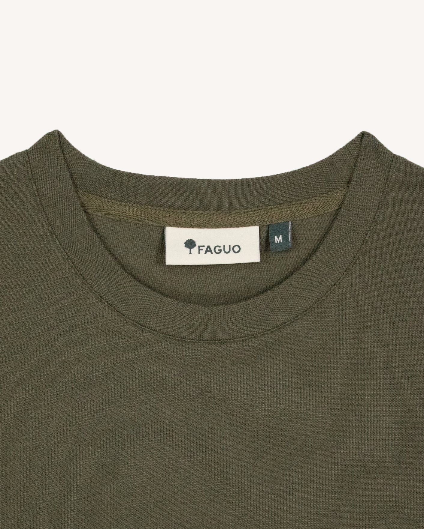 faguo-bailly-t-shirt-manches-longues-kaki-coton-recycl image 6