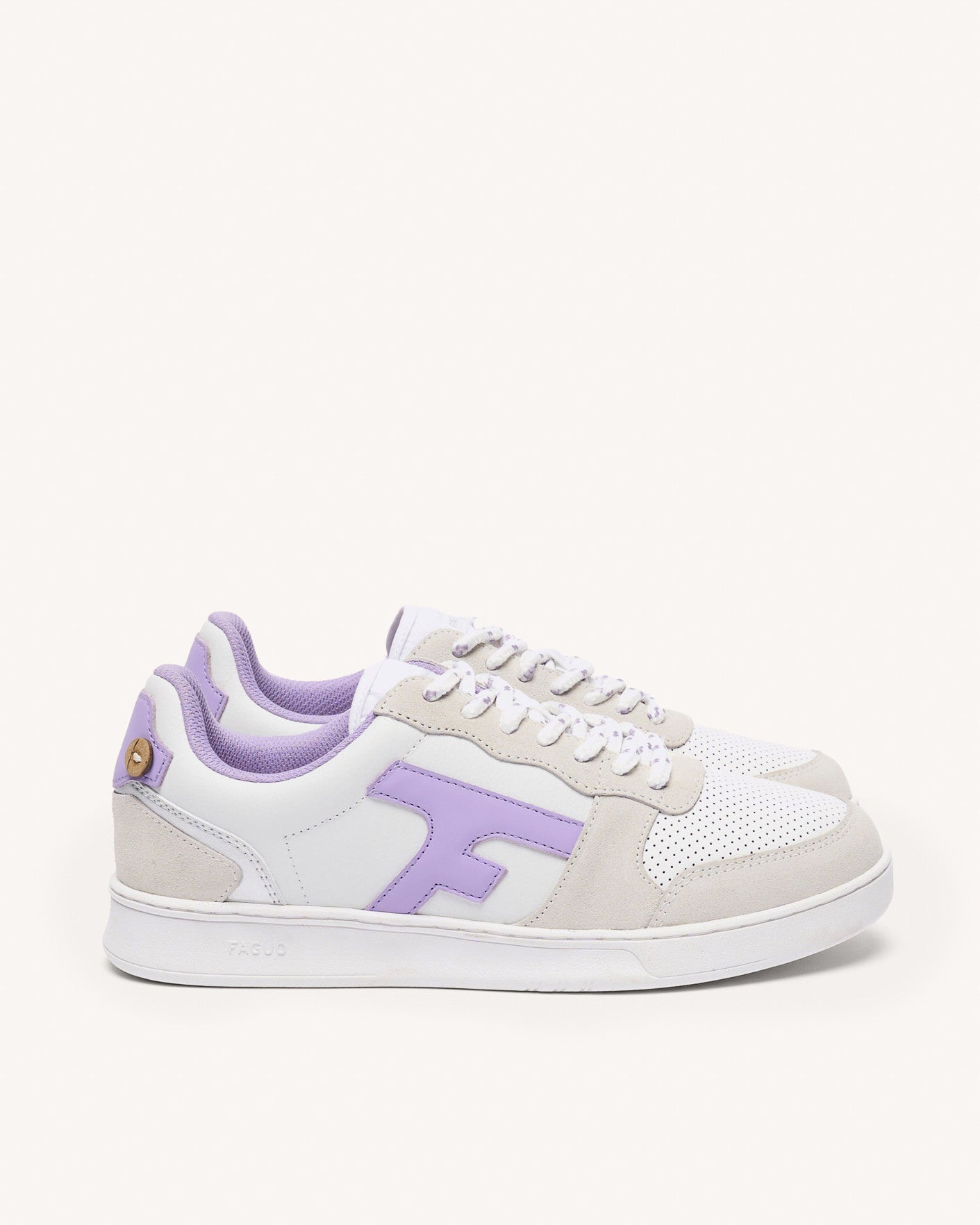 faguo-hazel-baskets-basses-blanches-et-violet-clair-en-cuir-femme image 1