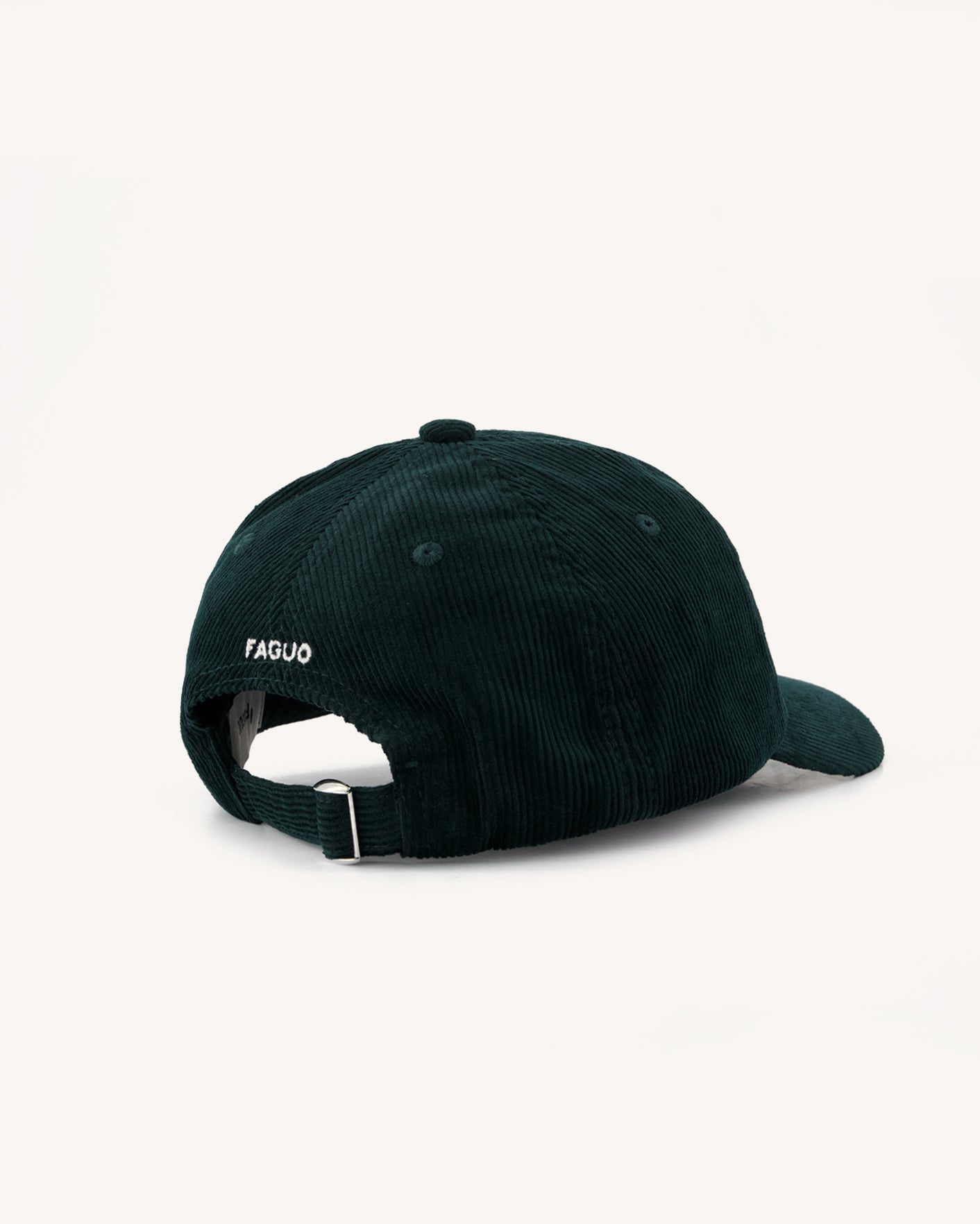 faguo-cap-casquette-velours-vert-fonc image 2