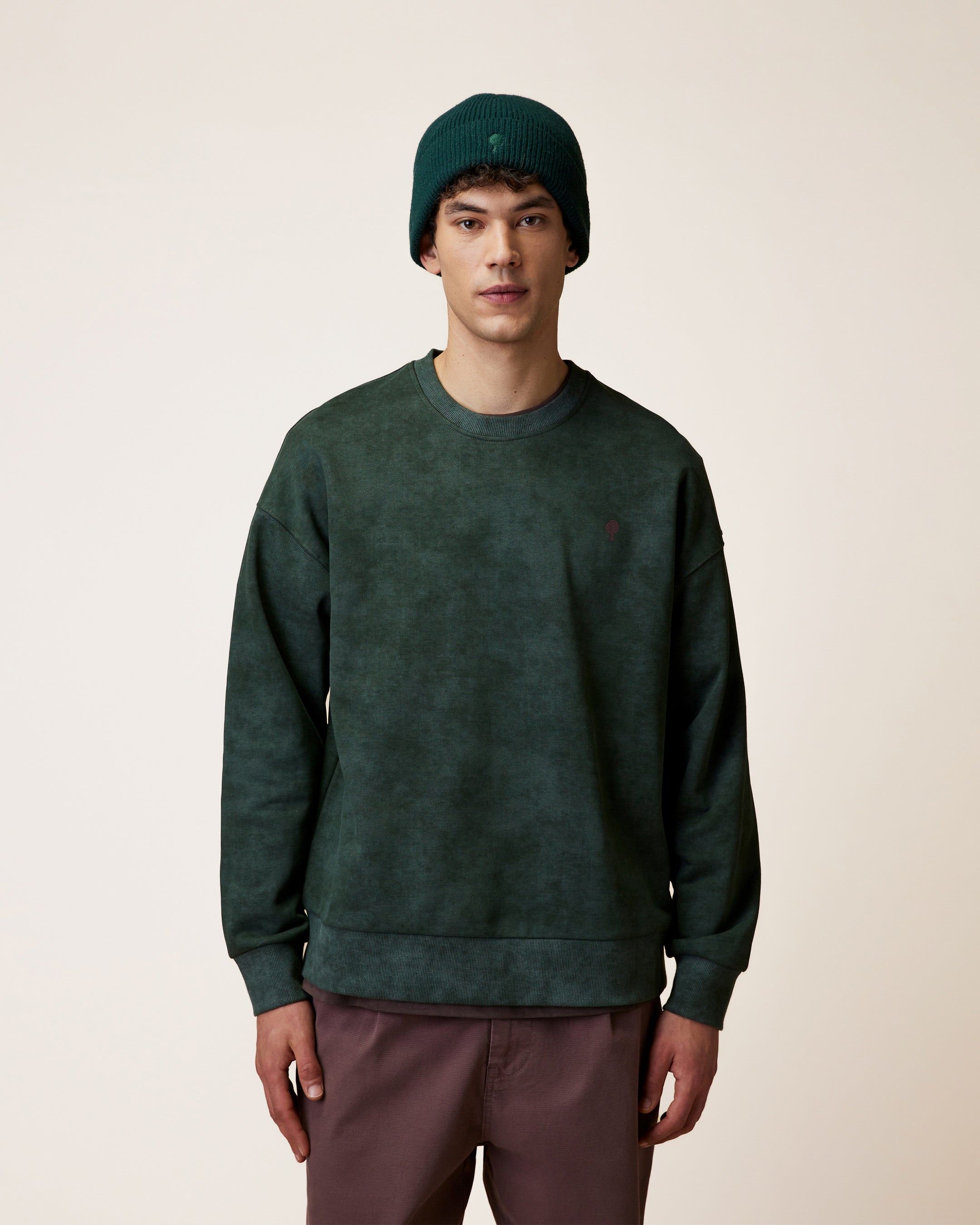 faguo-fango-sweat-vert-fonc-recycl-loose image 1
