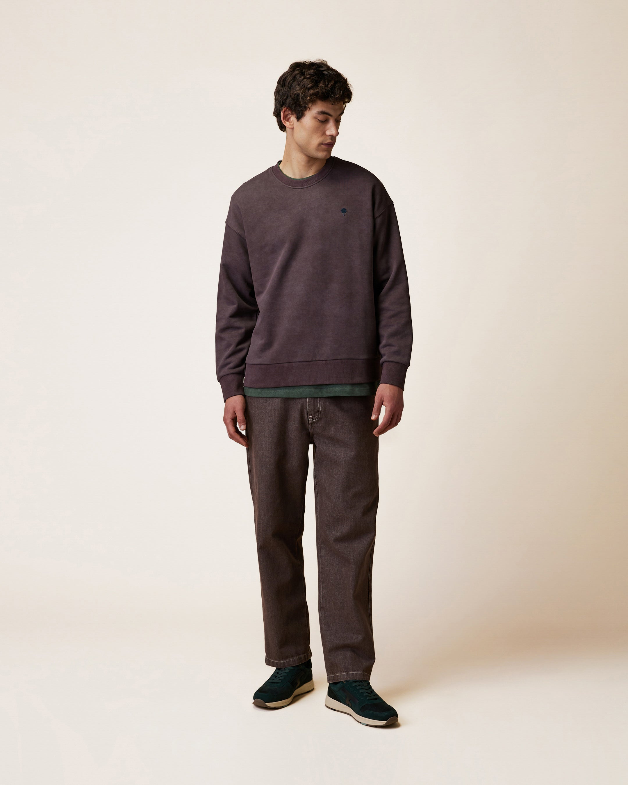 faguo-fango-sweat-col-rond-marron-recycl-tie-dye image 3