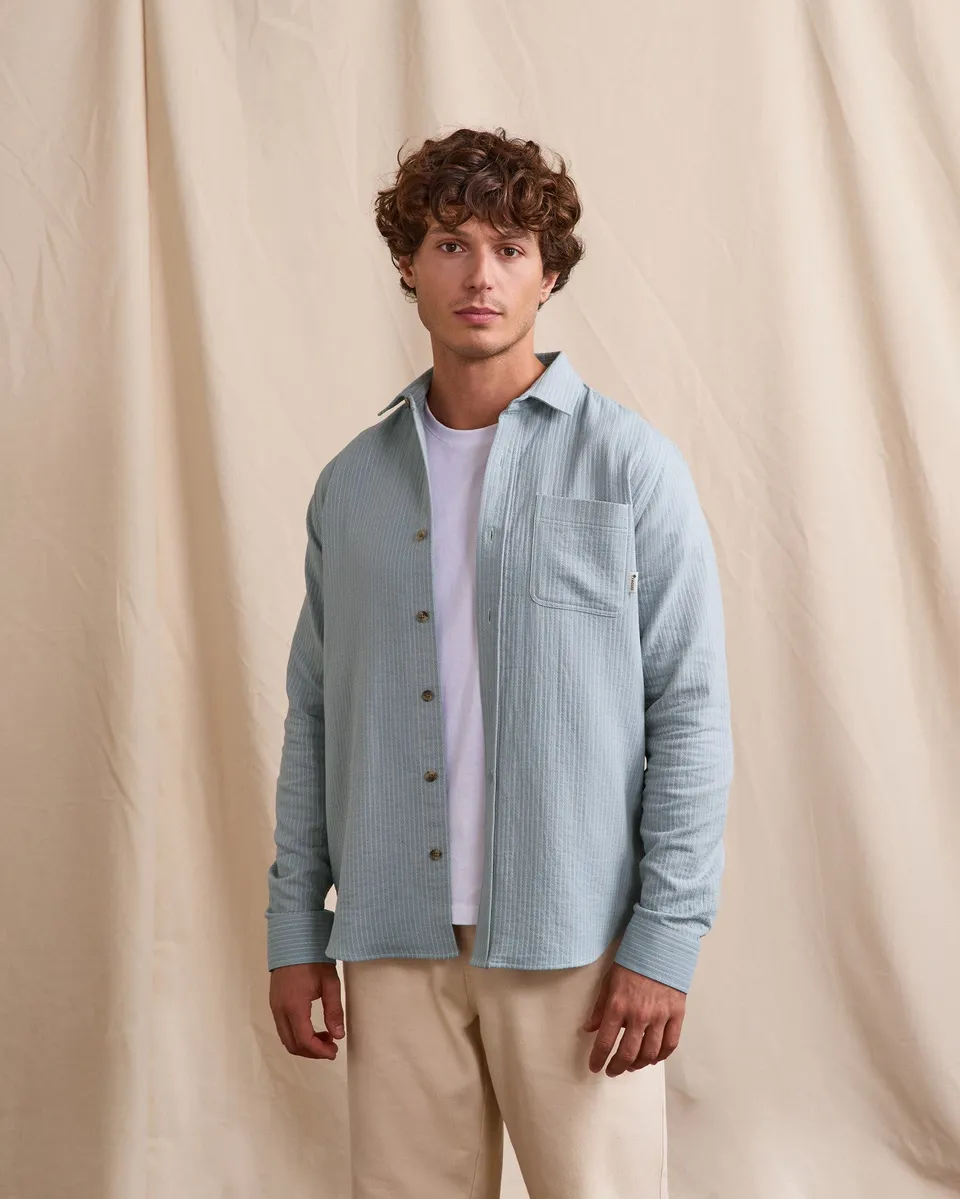 faguo-signy-surchemise-ray-e-bleu-gris-blanc-ample image 1