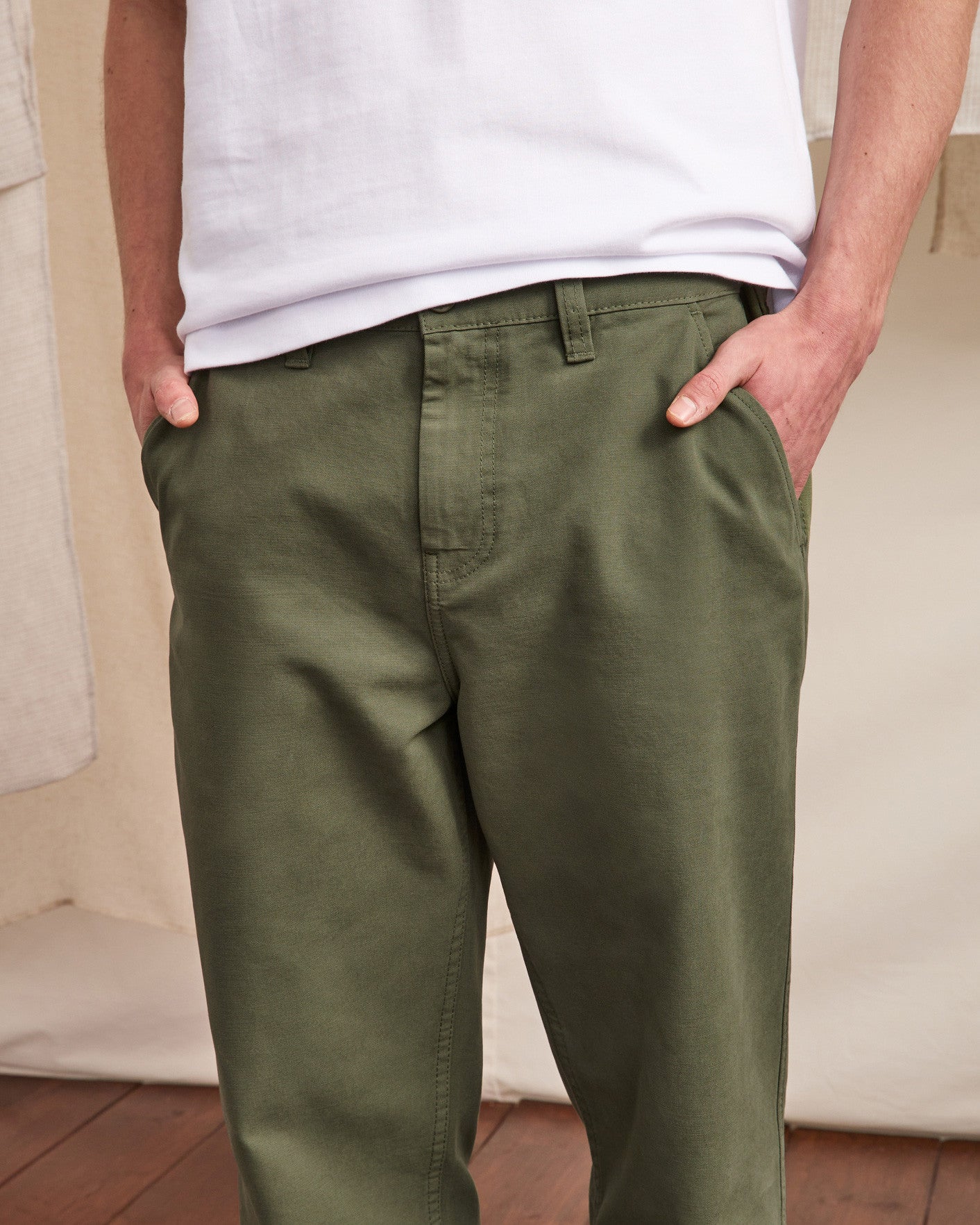 faguo-hagenau-chino-vert-kaki-canvas-droit image 6