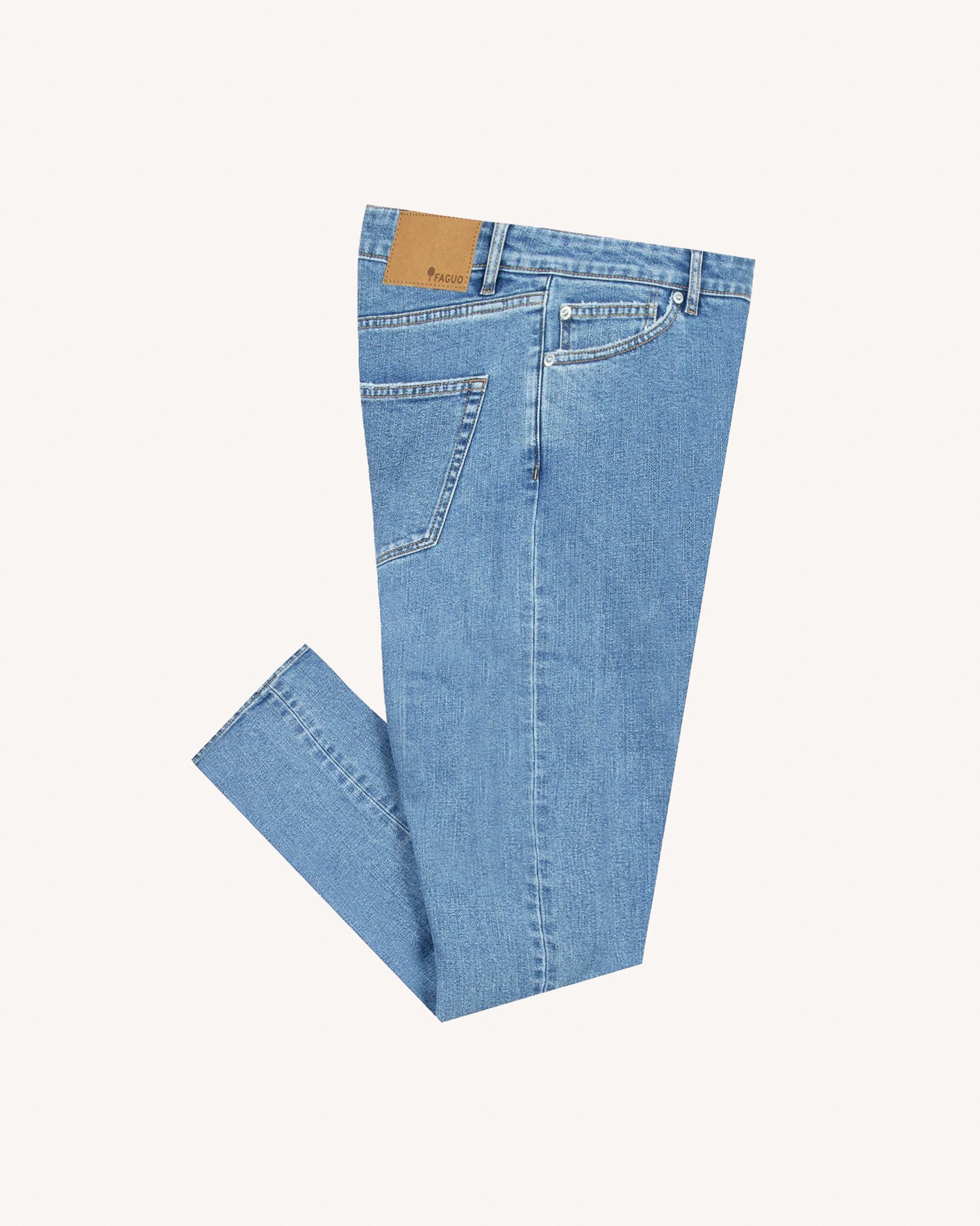 faguo-denim-slim-jean-slim-denim-clair-recycl image 2