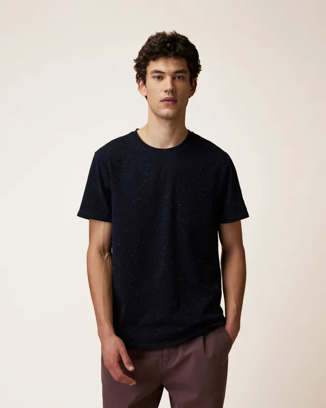 faguo-olonne-t-shirt-bleu-marine-coton-recycl-poche image 1
