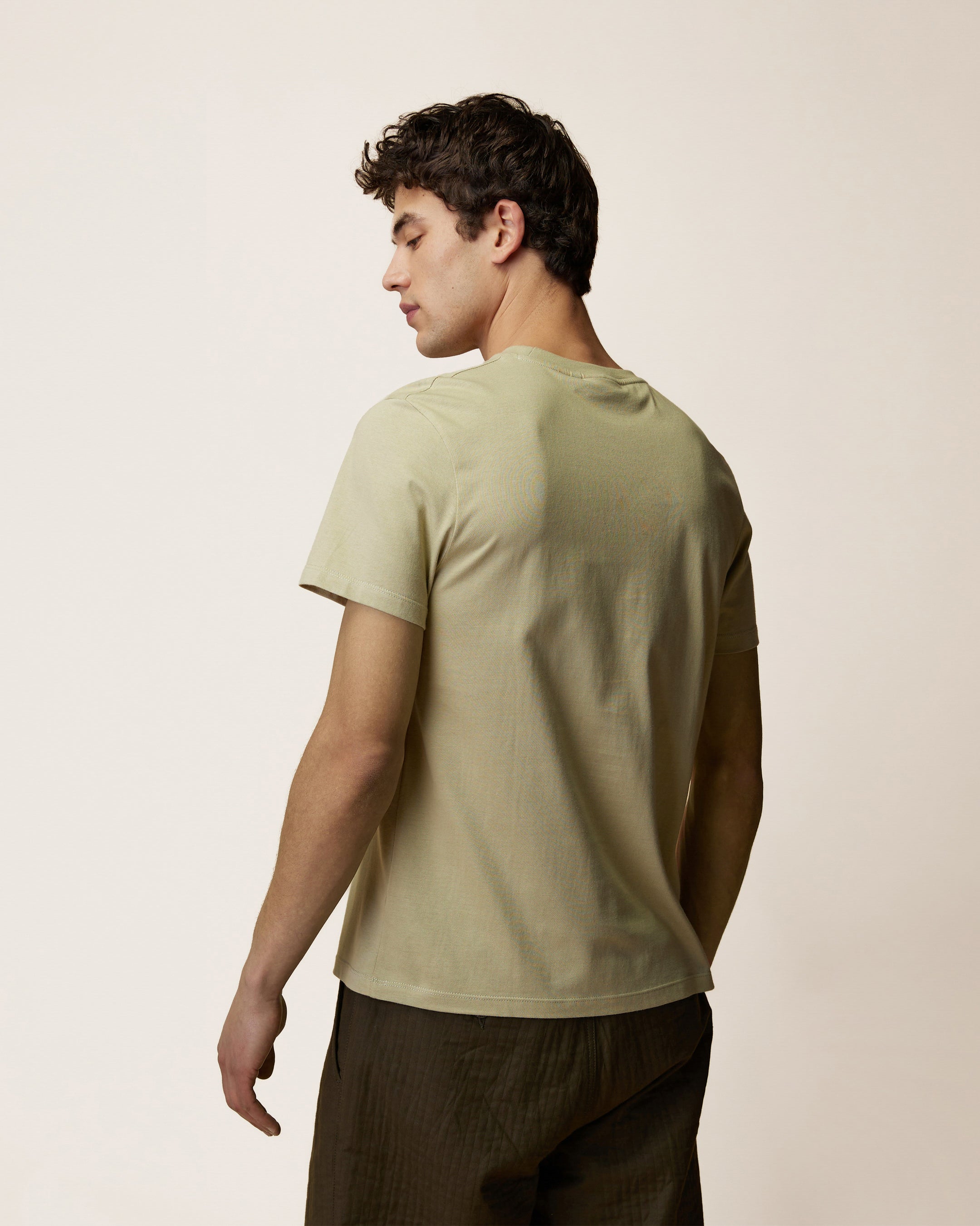 faguo-arcy-t-shirt-homme-pistache-coton-recycl image 4
