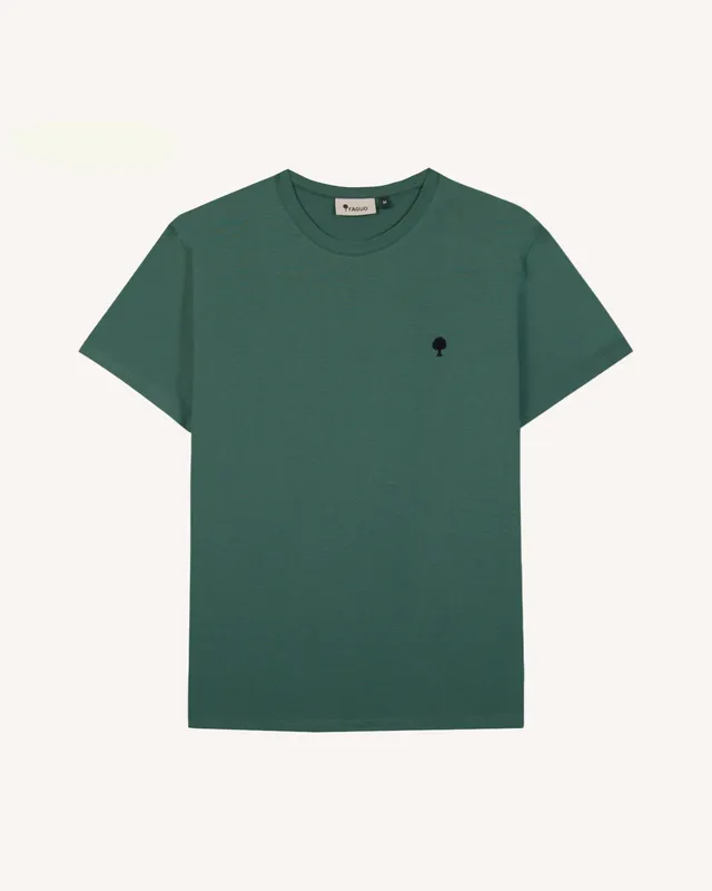 faguo-arcy-t-shirt-vert-gris-coton-recycl image 1