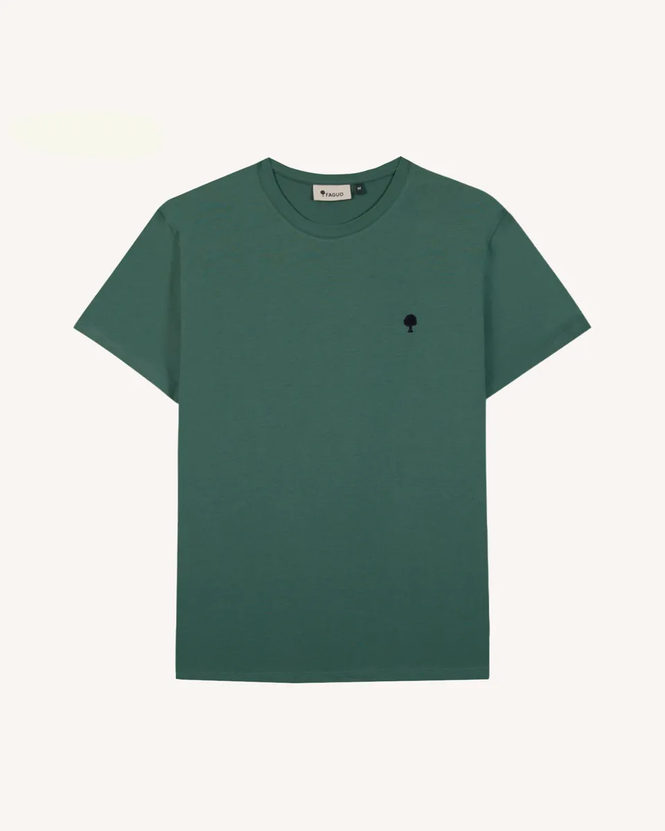 faguo-arcy-t-shirt-vert-gris-coton-recycl image 1