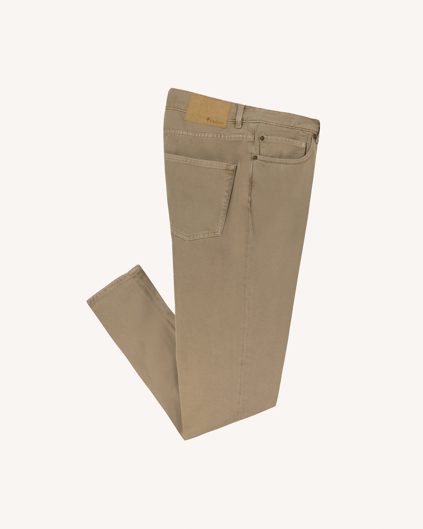 faguo-tapered-jean-beige-coton image 2