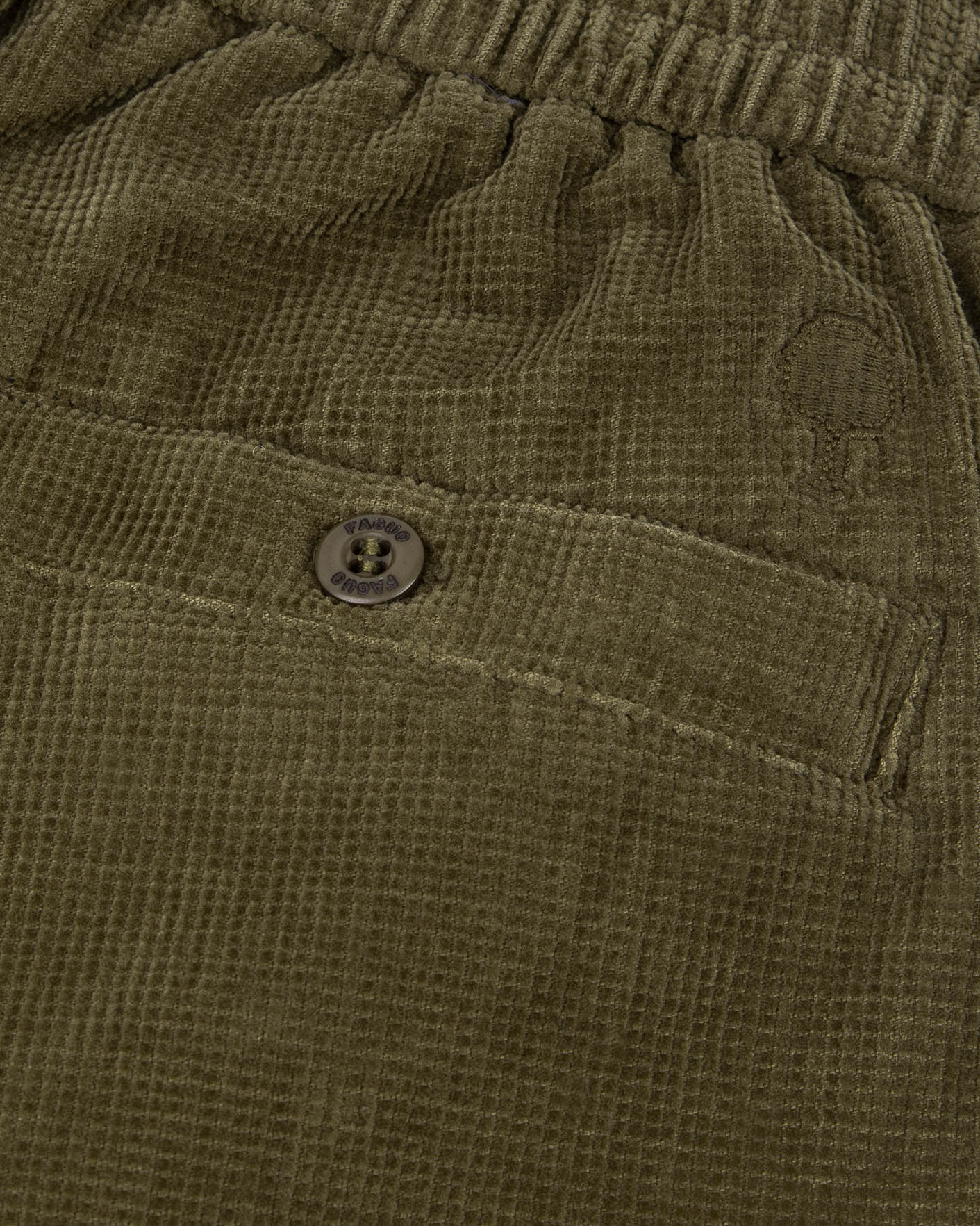 faguo-dreuille-pantalon-velours-vert-olive-fonc-taille-lastique image 5