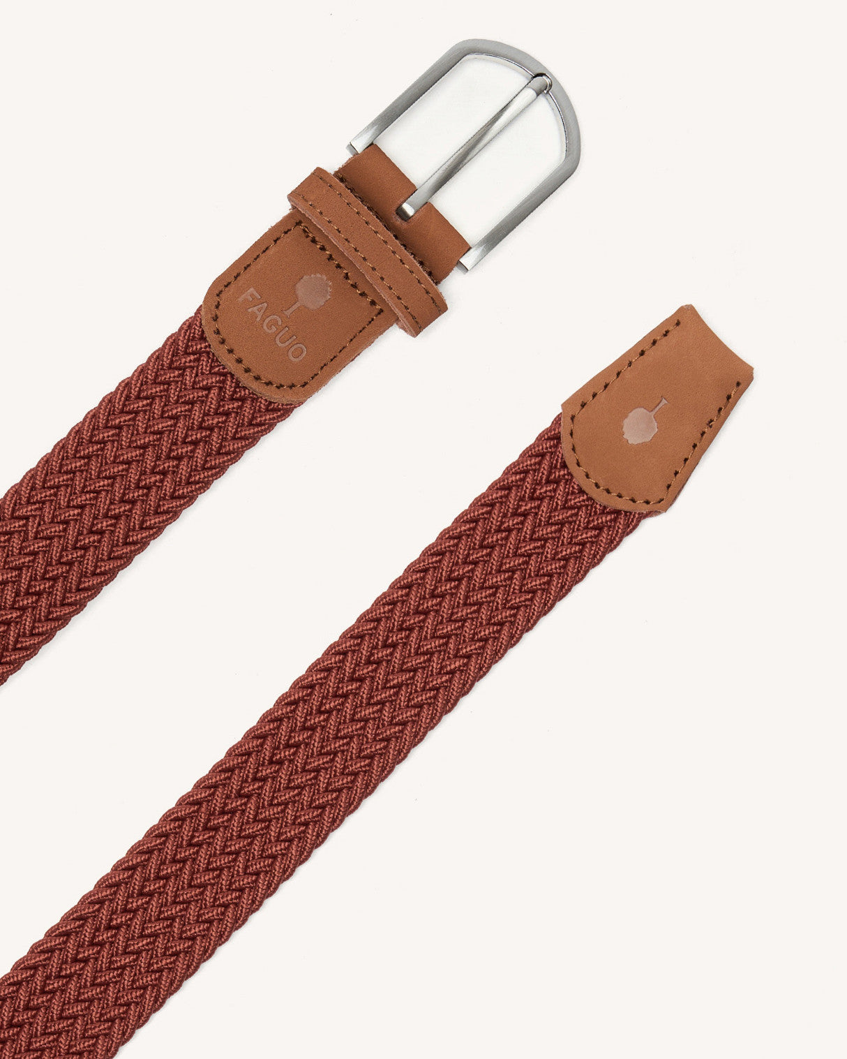 faguo-belt-ceinture-tress-e-lastique-terracotta-camel image 2