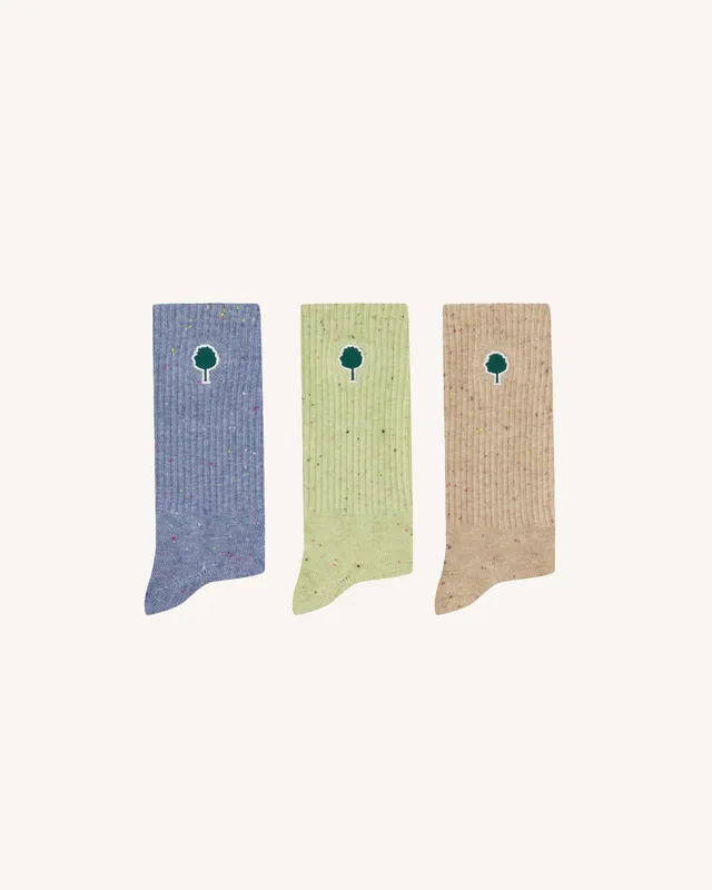 faguo-lot-3-paires-chaussettes-sport-bleu-cru-bouclette image 1