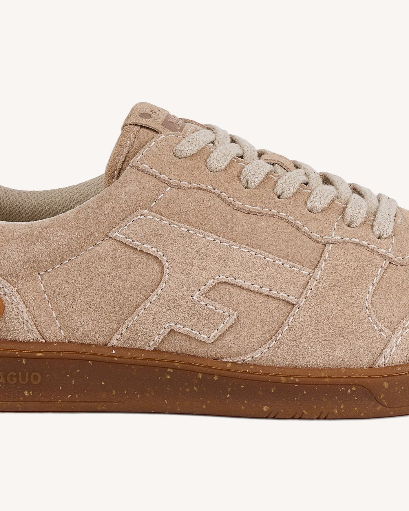 faguo-hazel-baskets-basses-cuir-su-de-beige-clair-cru-marron image 5