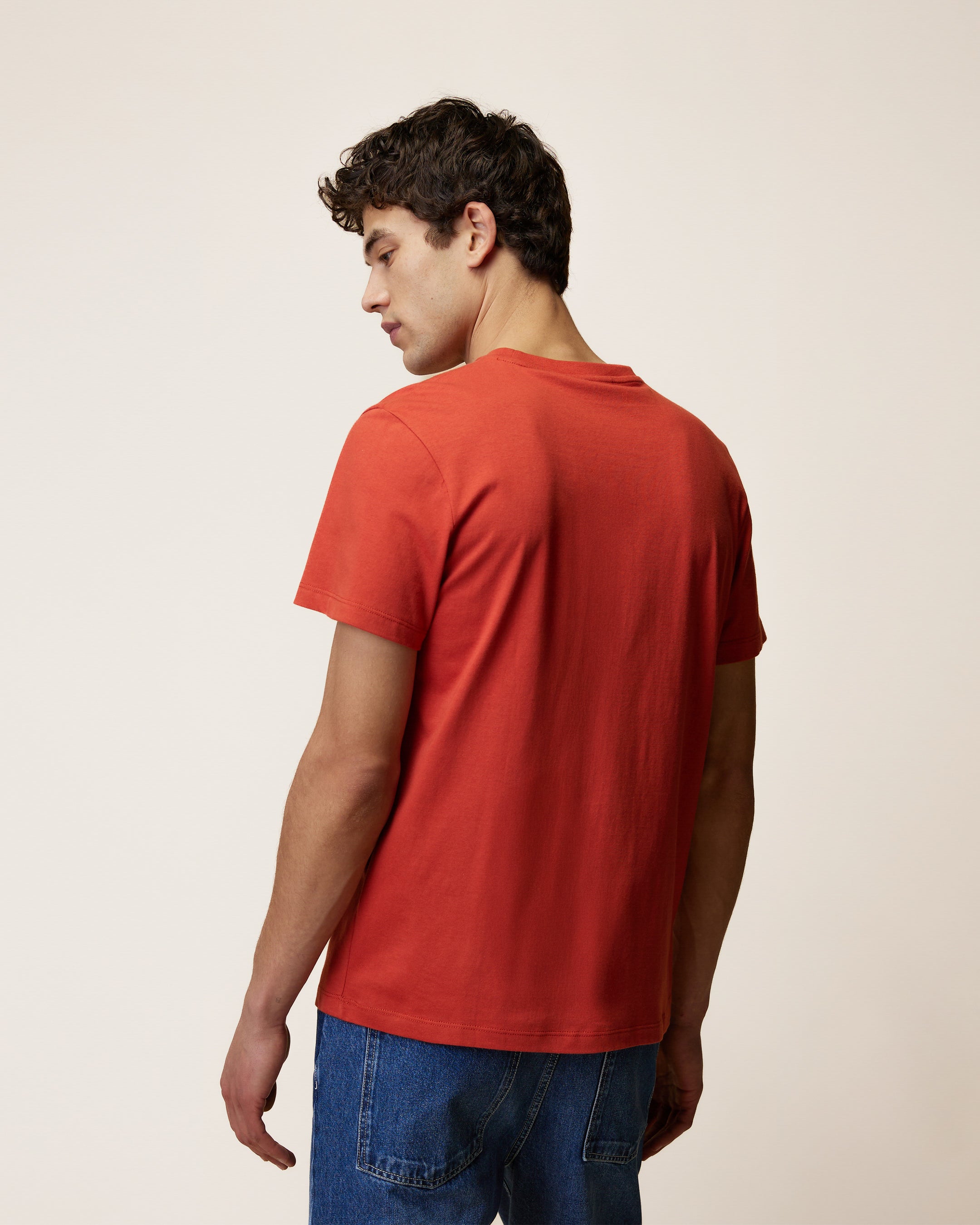 faguo-arcy-t-shirt-brique-coton-recycl image 6