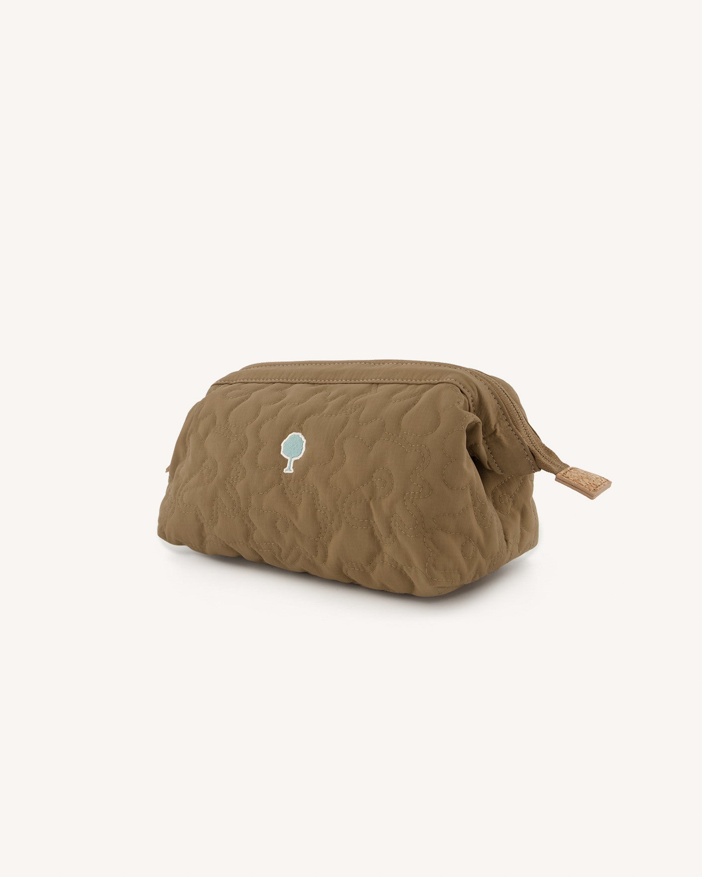 faguo-washbag-trousse-de-toilette-marron-clair-polyester-recycl image 2
