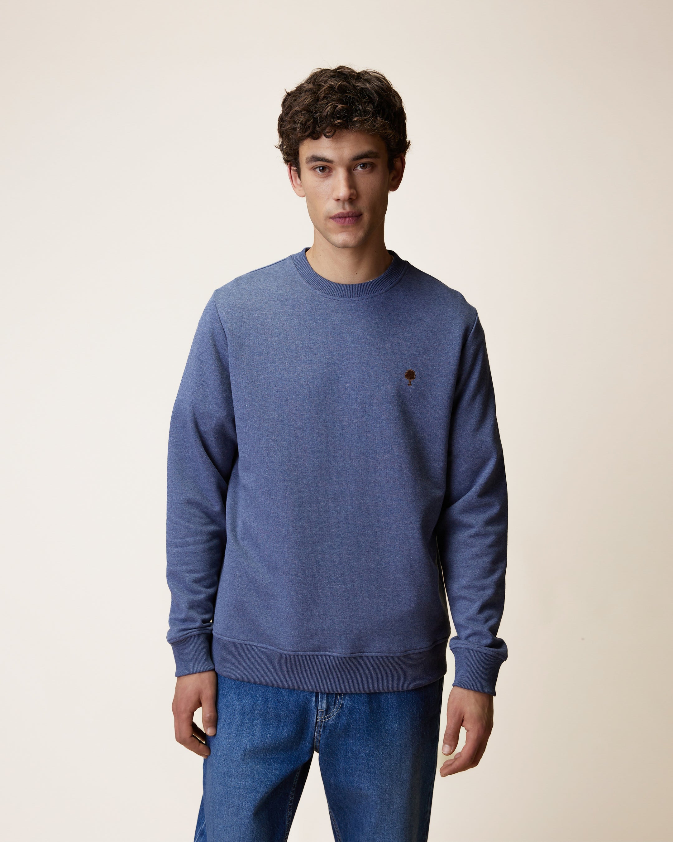 faguo-bussy-sweat-col-rond-bleu-chin-coton-recycl image 1