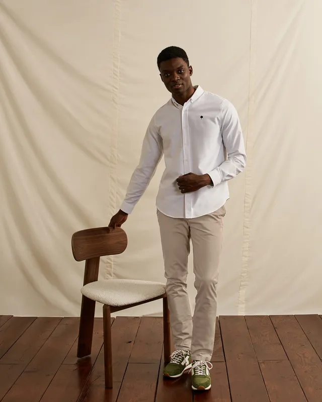 faguo-brix-chino-beige-clair-homme-coton-bio-stretch image 1