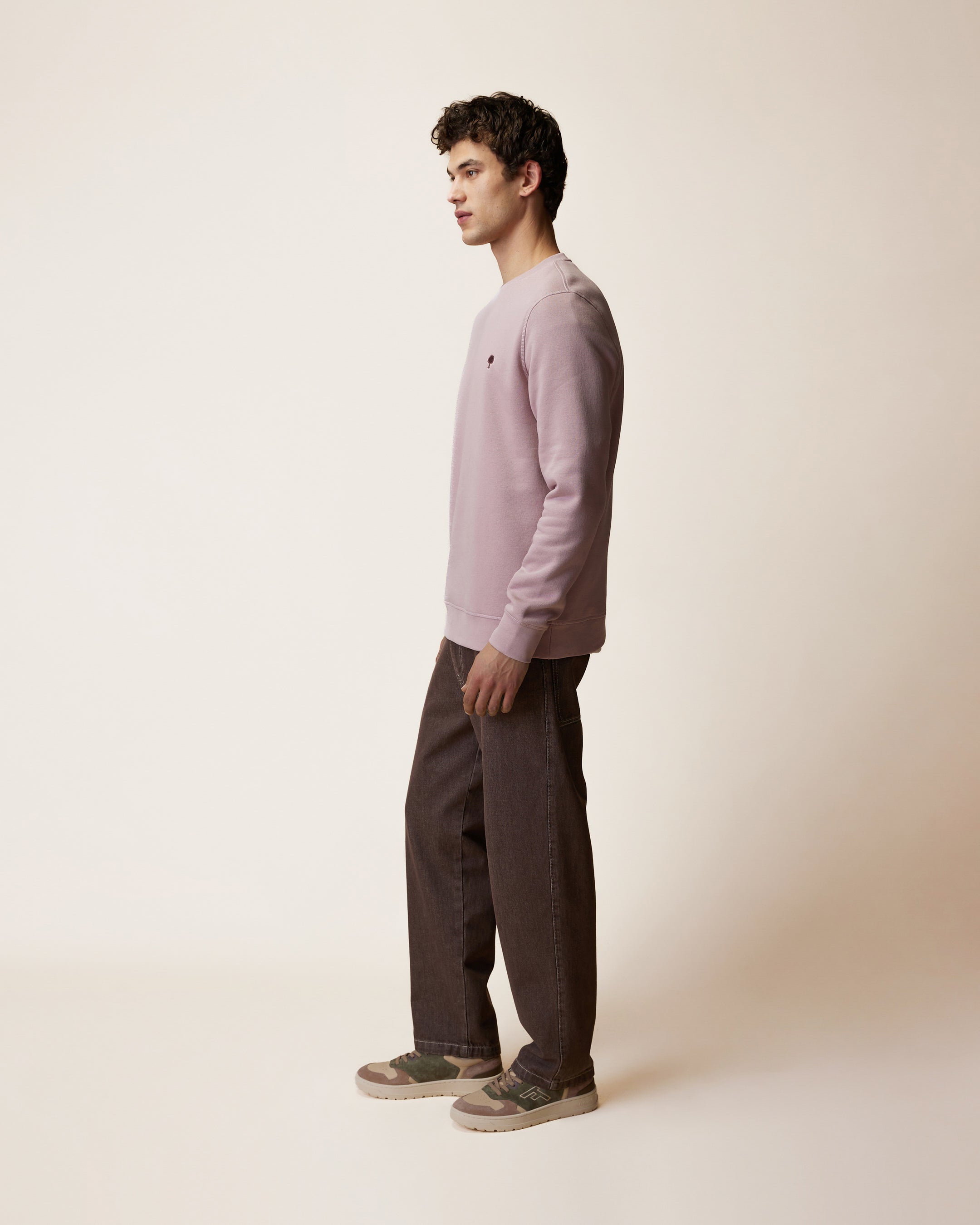 faguo-donzy-sweat-col-rond-mauve-homme image 7