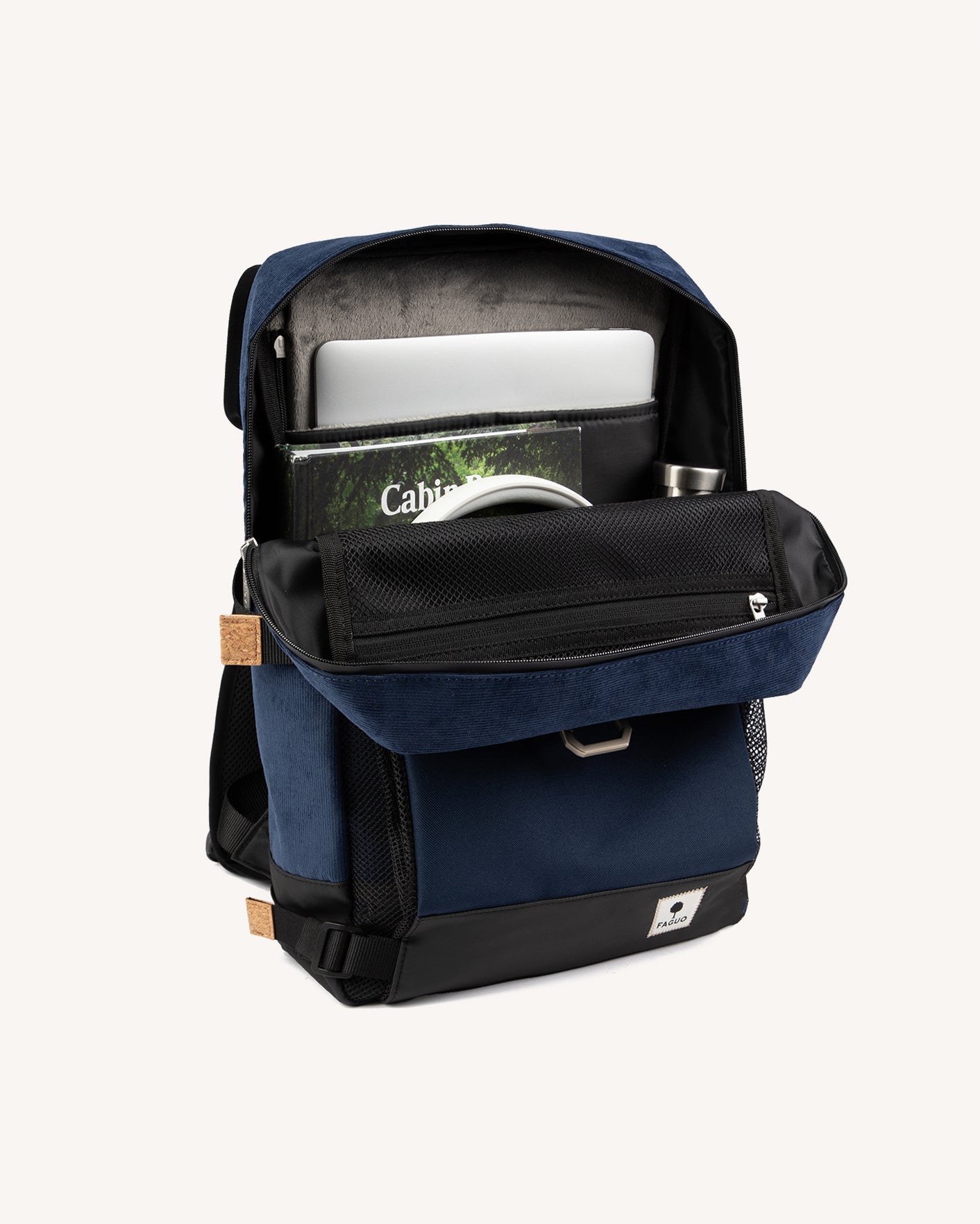 faguo-commuter-2-0-sac-dos-bleu-marine-15-pouces-tanche image 5