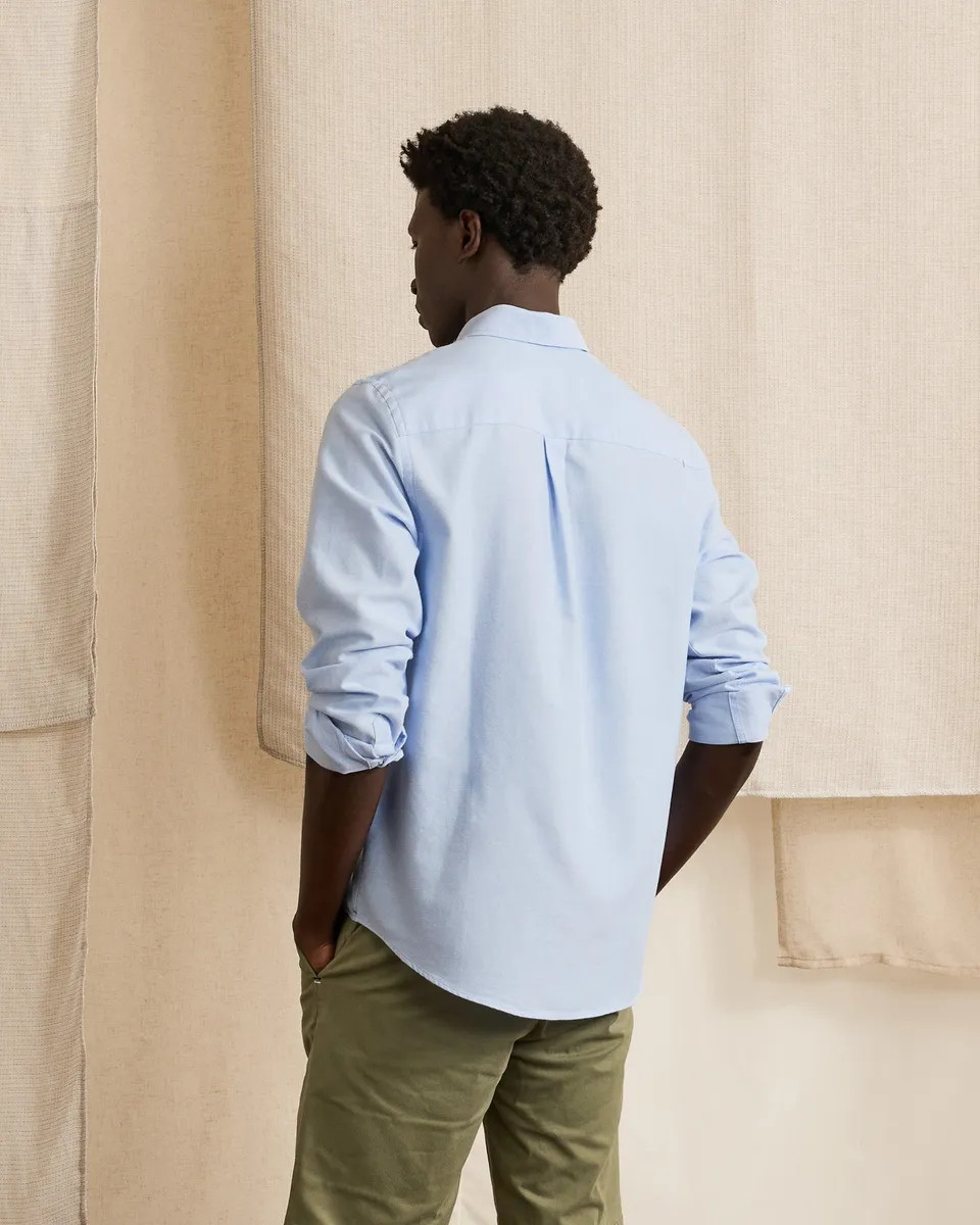 faguo-ivoy-chemise-bleu-ciel-oxford-coton image 1