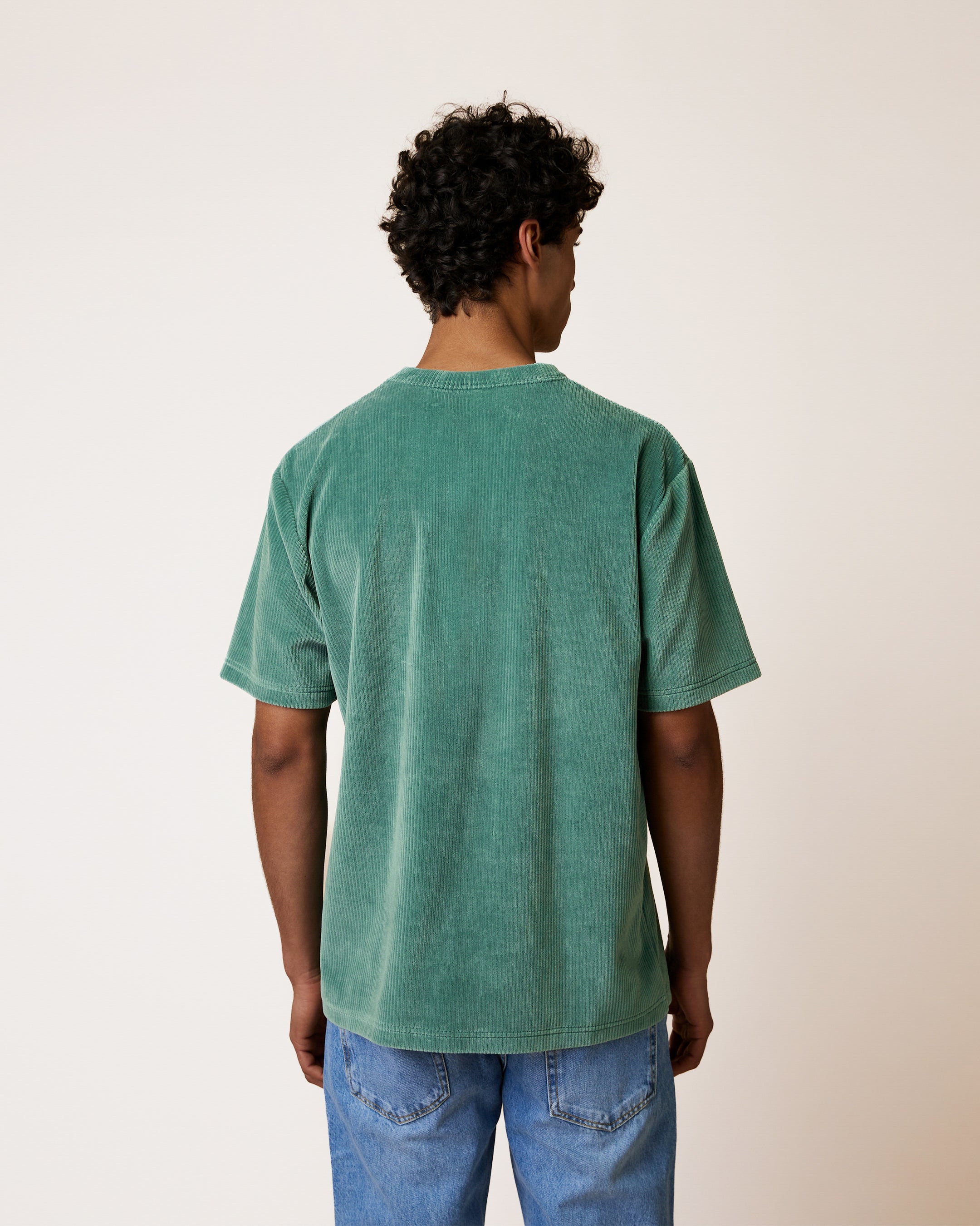 faguo-lugny-t-shirt-velours-vert-coton-recycl image 8