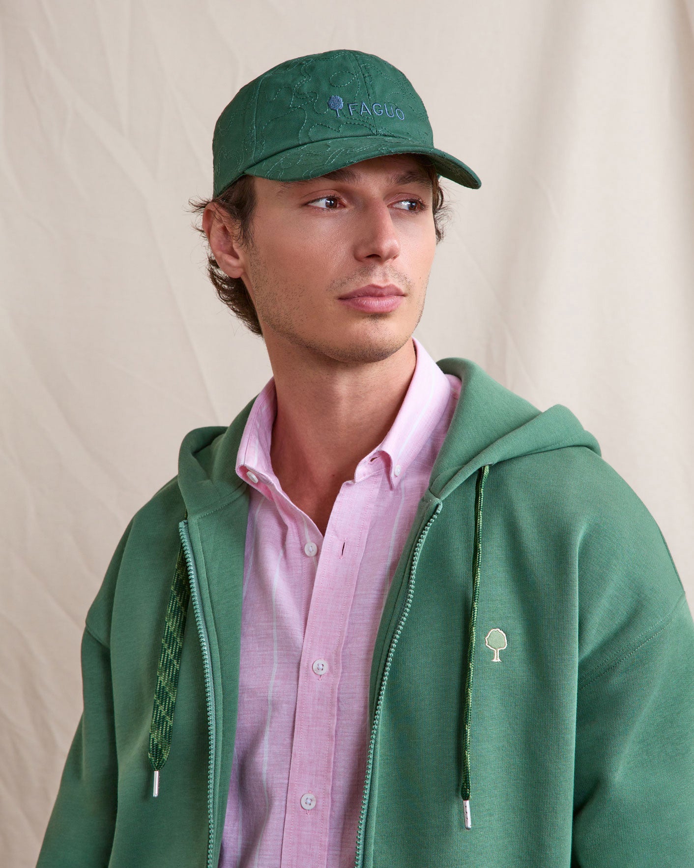 faguo-cap-casquette-vert-sapin-brod-e-homme image 2