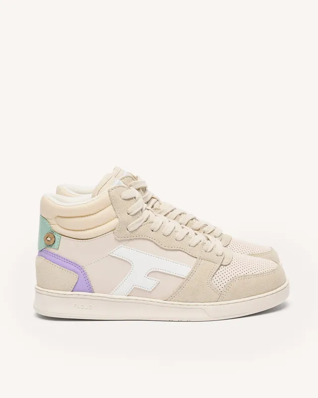 faguo-hazel-mid-baskets-montantes-cru-et-beige-cuir-femme image 1