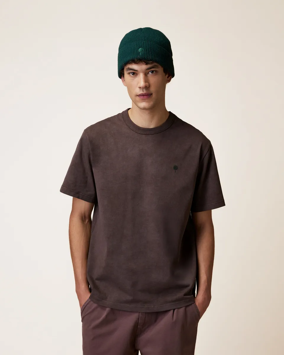 faguo-lugny-t-shirt-large-marron-et-taupe-homme image 1